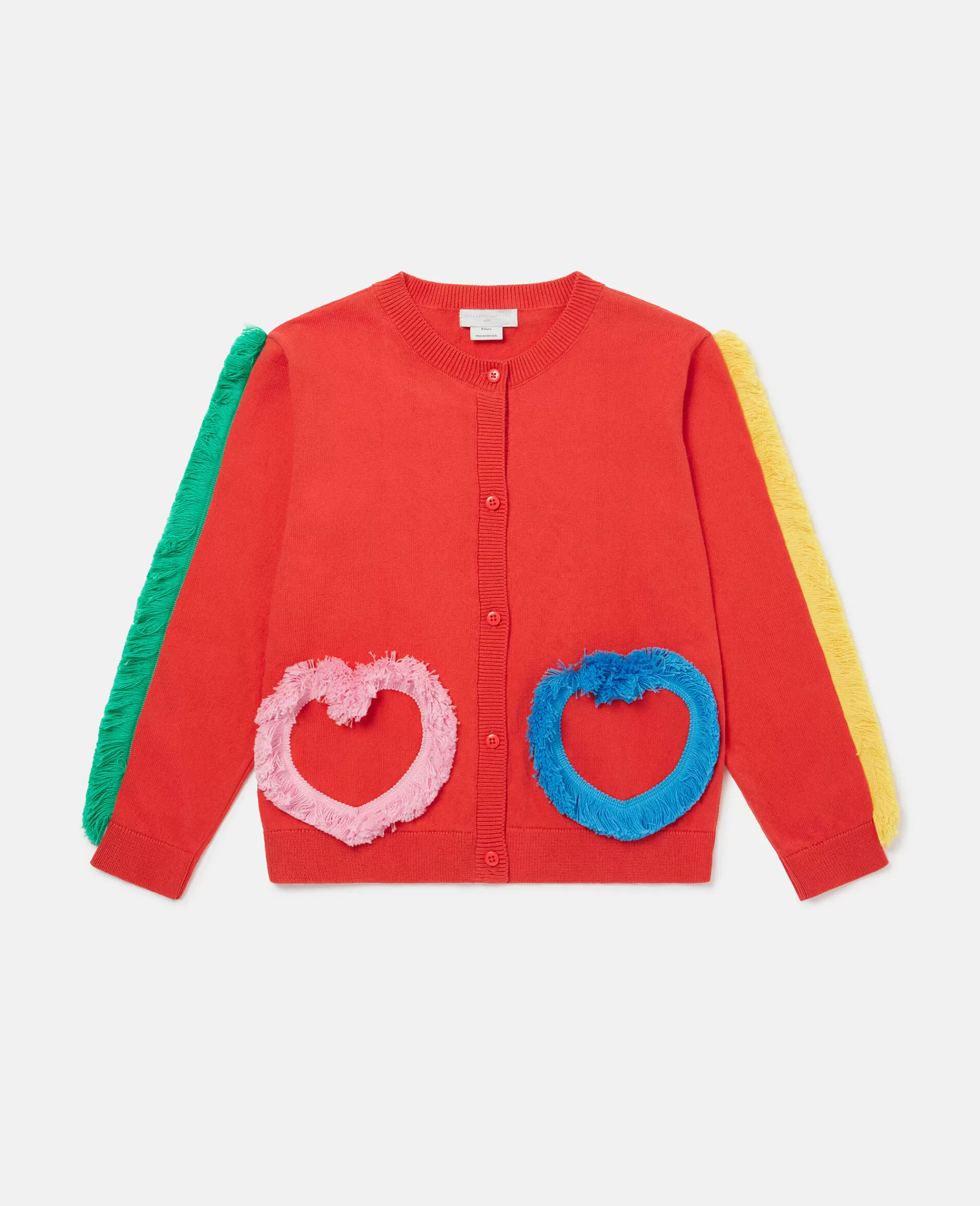 Bambini Stella McCartney Pullover E Cardigan>Fringed Heart Cardigan