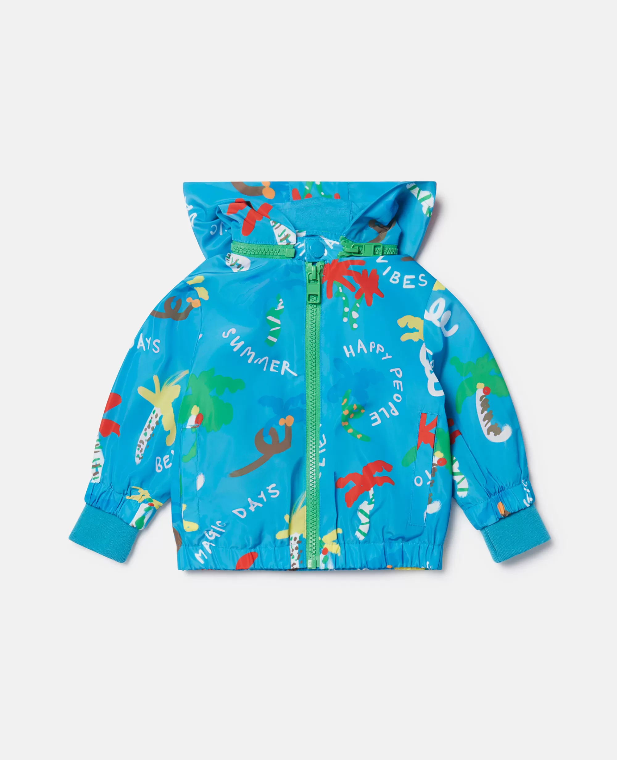 Bambini Stella McCartney Capispalla>Giacca Con Stampa Palma Good Vibes