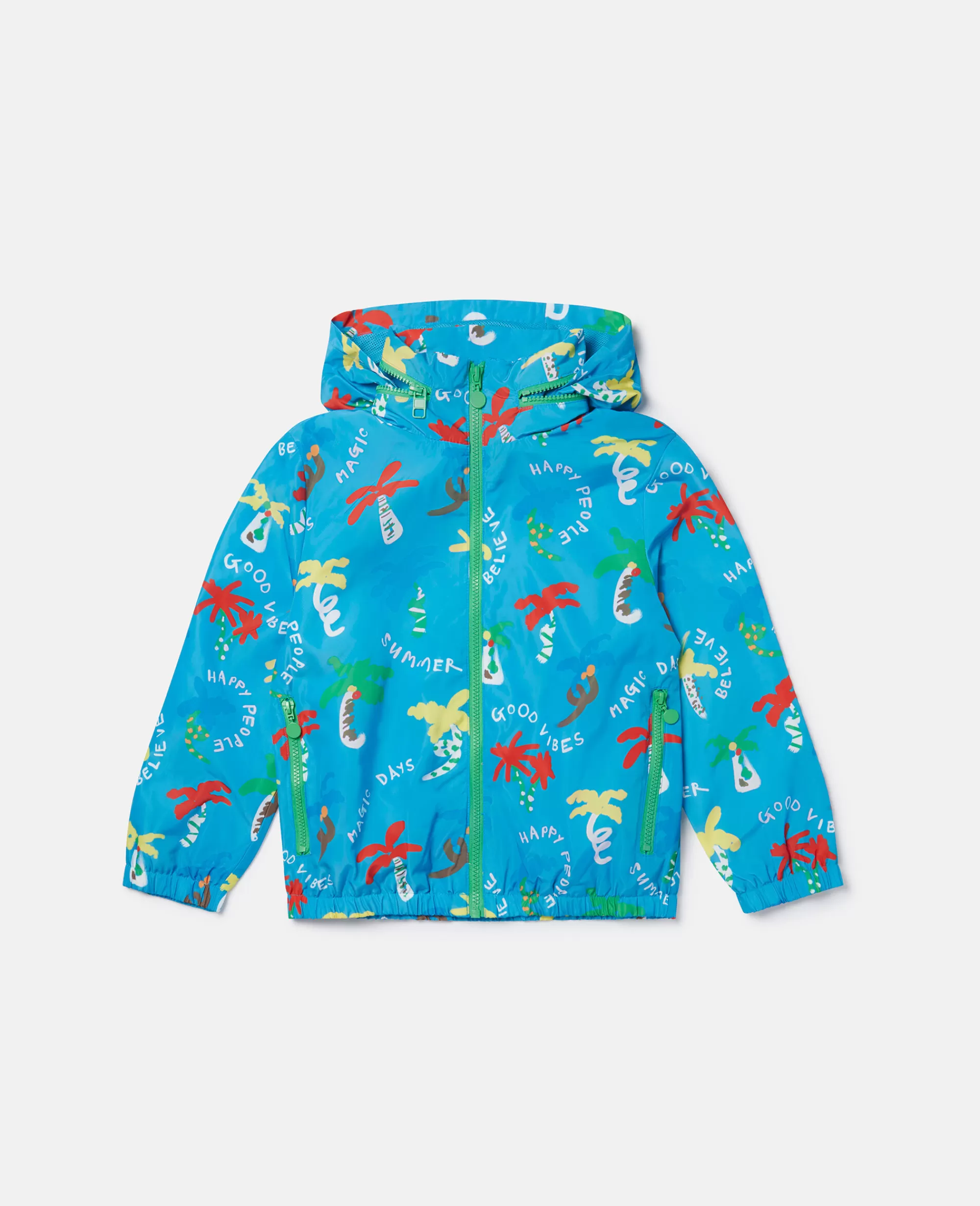 Bambini Stella McCartney Capispalla>Giacca Con Stampa Palma Good Vibes