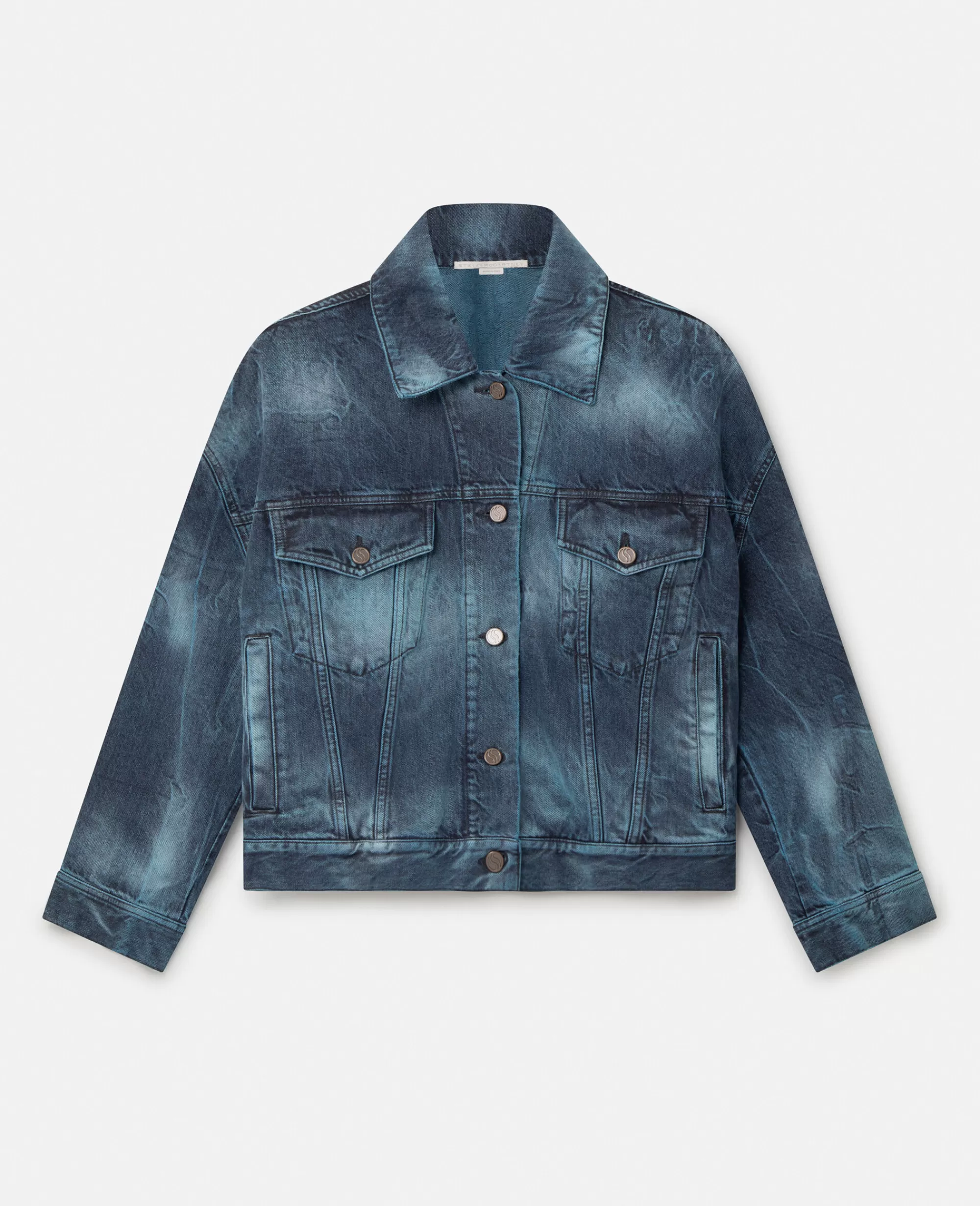 Donna Stella McCartney Denim>Giacca In Denim Oversize Tiedye