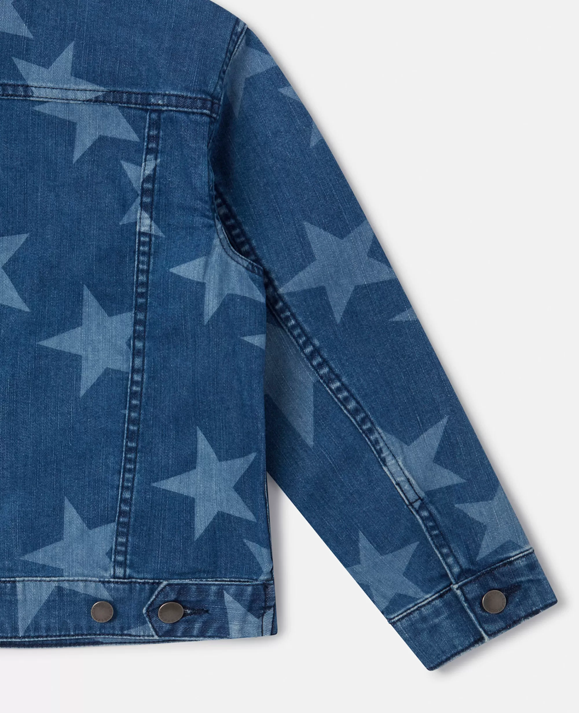 Bambini Stella McCartney Capispalla>Giacca In Denim Oversized Con Stampa Stella