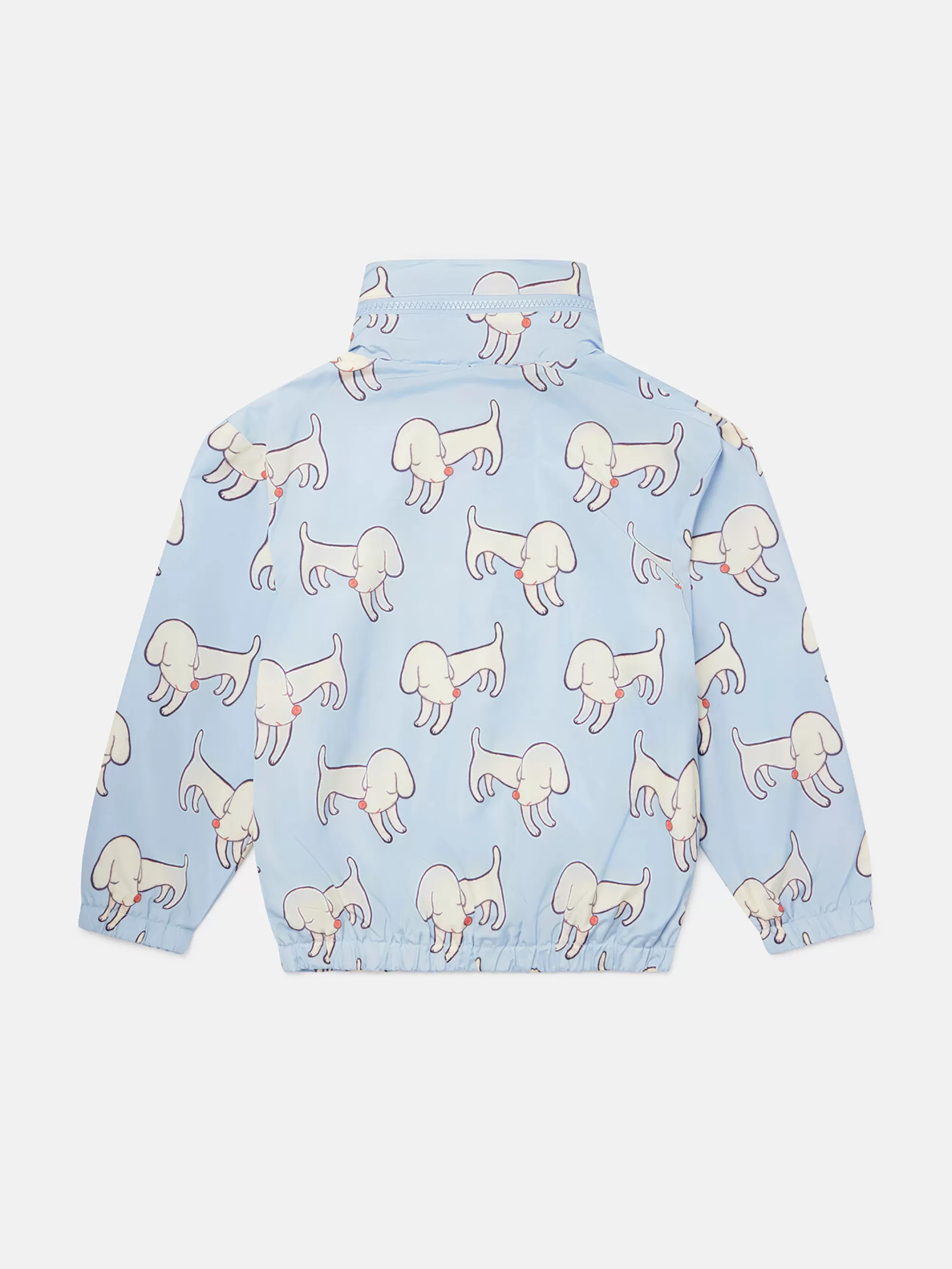 Bambini Stella McCartney Capispalla>Giacca Ripiegabile Con Cappuccio E Stampa Lonesome Puppy