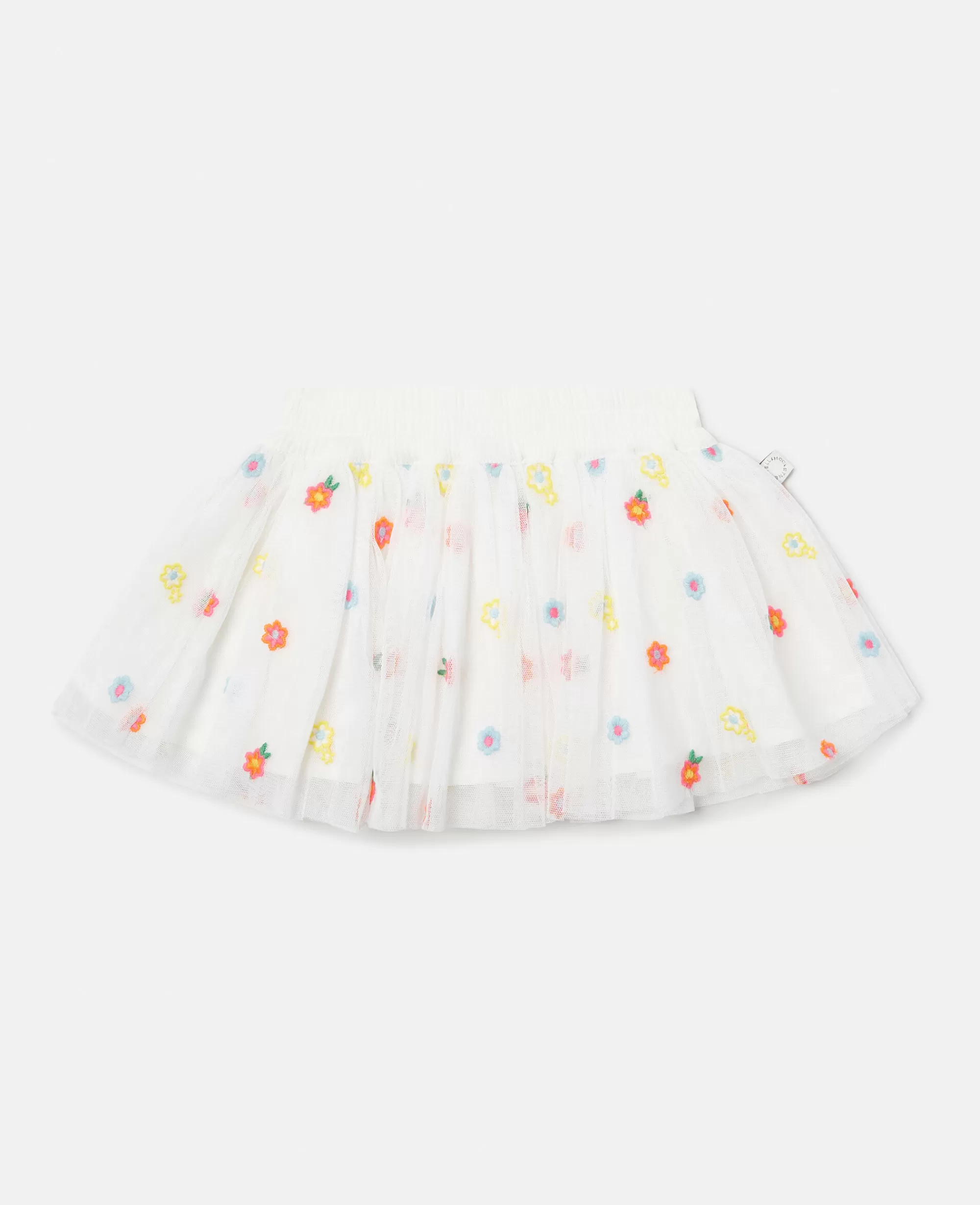 Bambini Stella McCartney Pantaloni E Shorts>Gonna In Tulle Con Ricamo Fiore