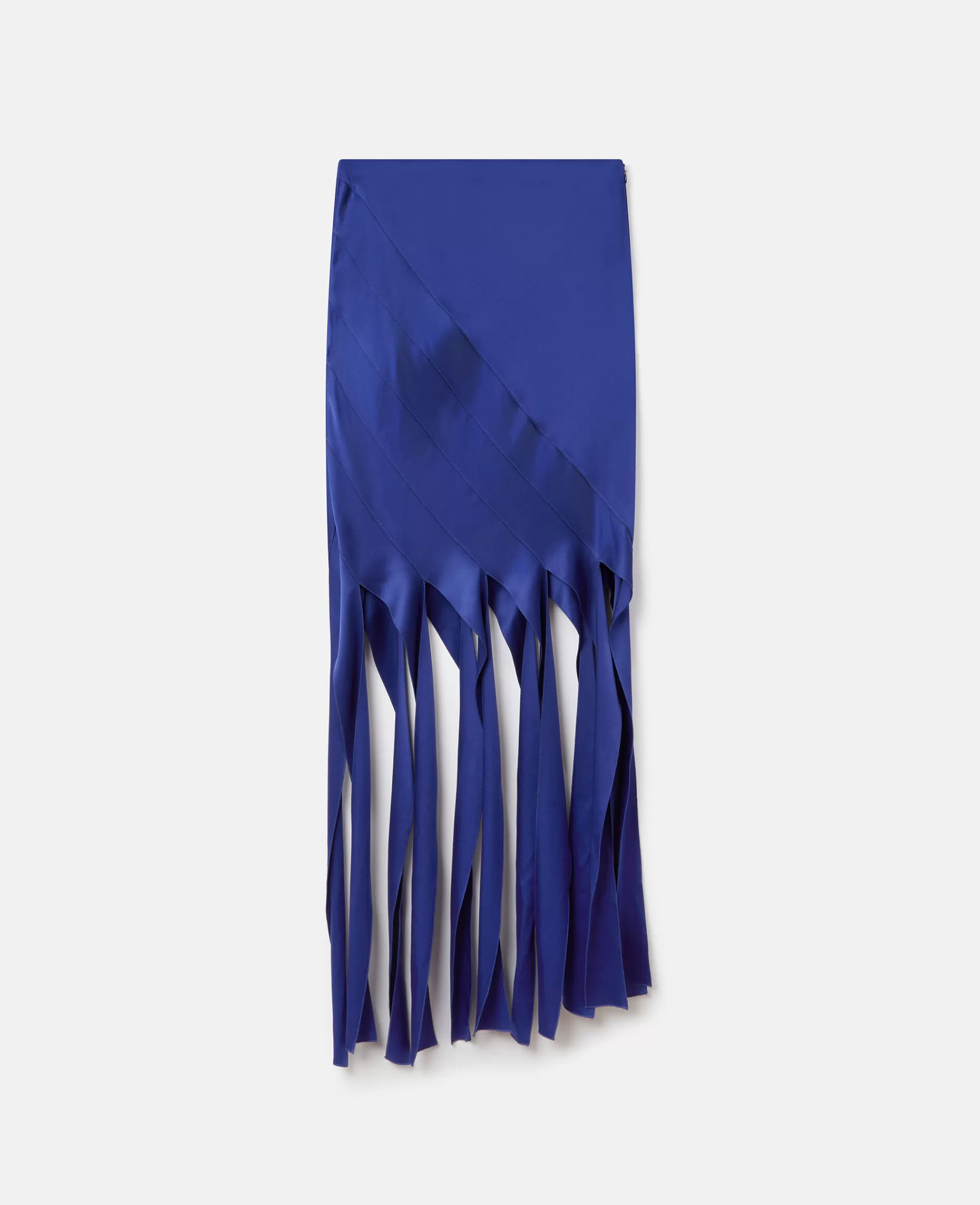 Donna Stella McCartney Gonne>Gonna Midi In Satin A Strisce