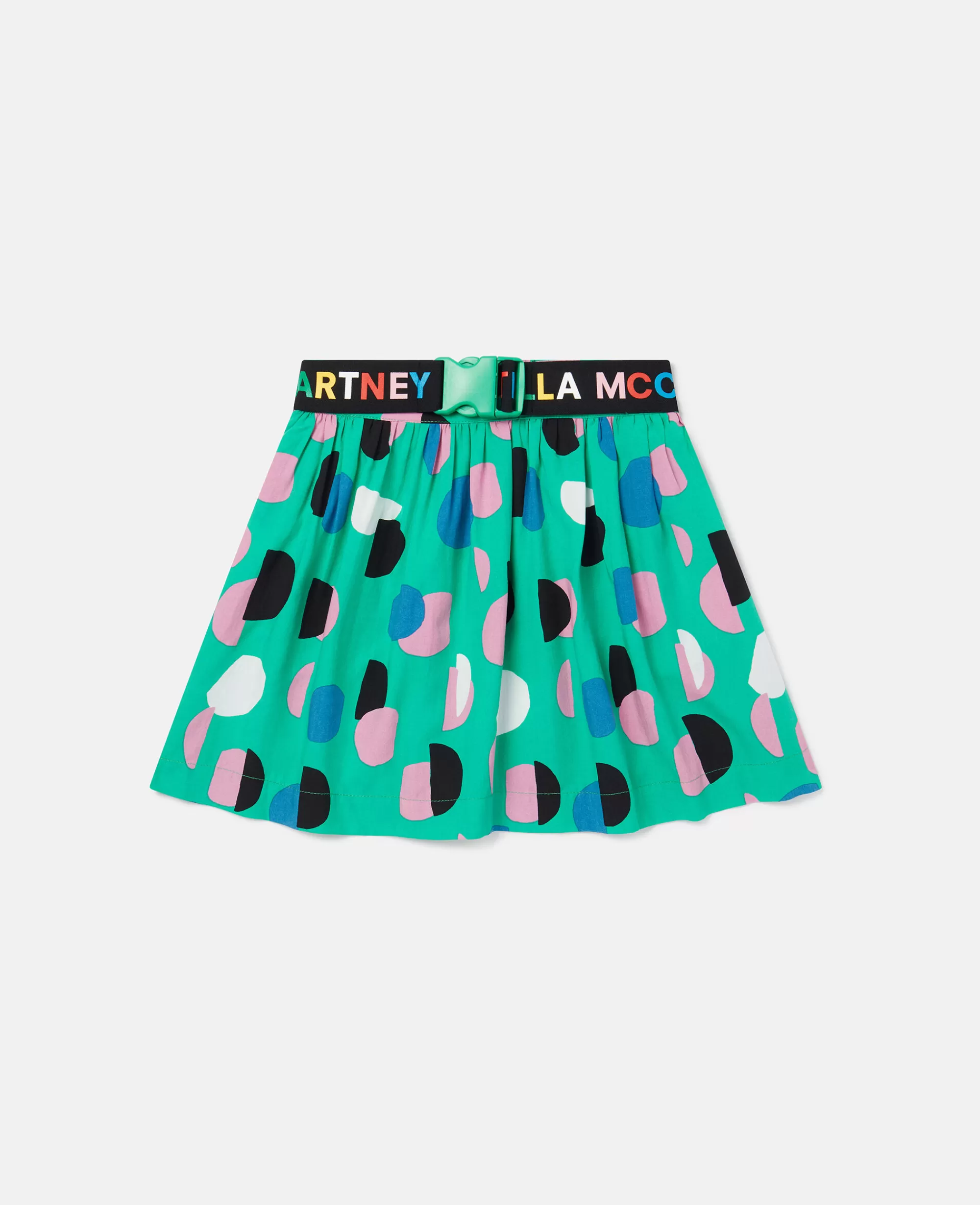 Bambini Stella McCartney Pantaloni E Shorts>Gonna Skater Con Stampa A Pois E Nastro Con Logo