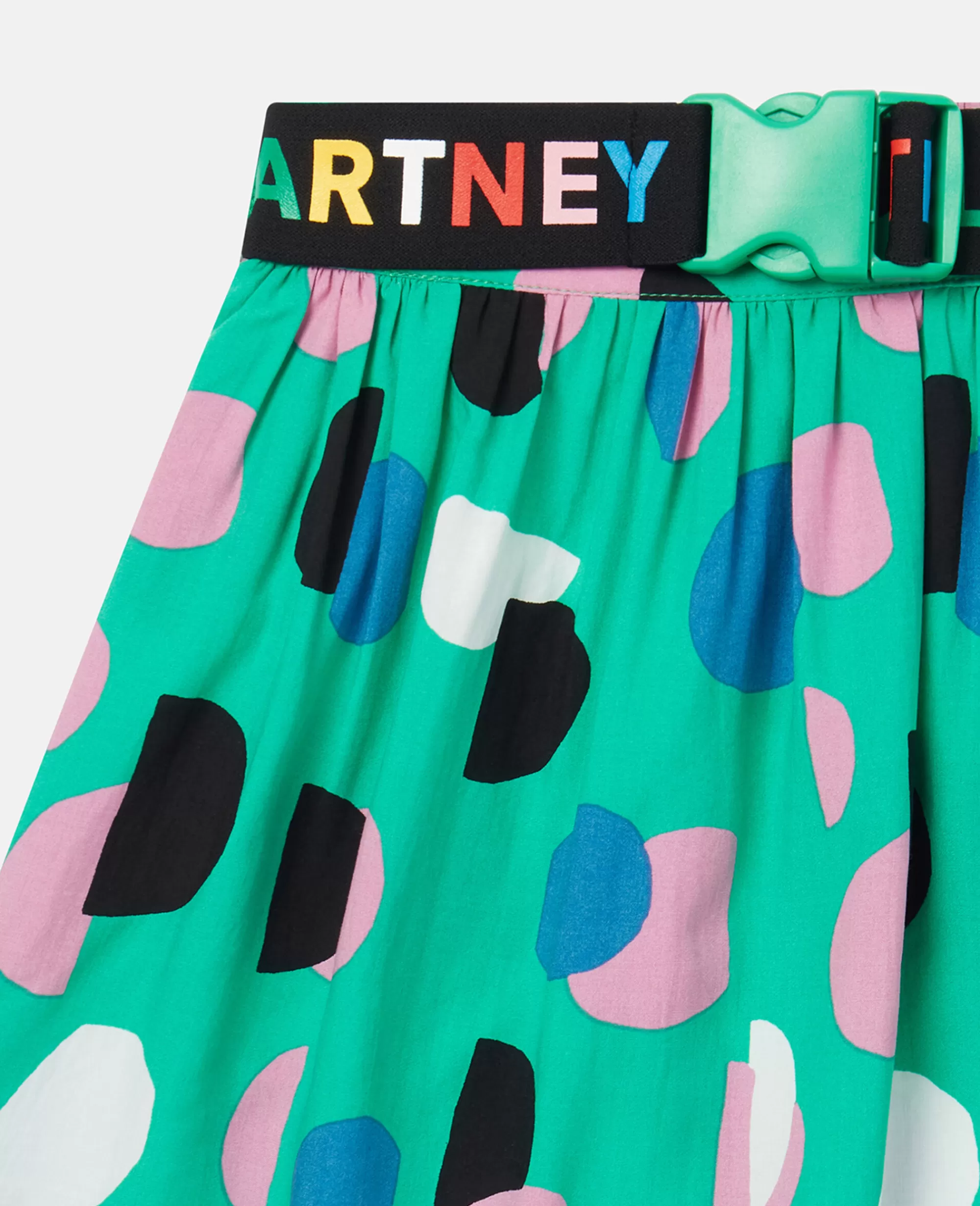 Bambini Stella McCartney Pantaloni E Shorts>Gonna Skater Con Stampa A Pois E Nastro Con Logo