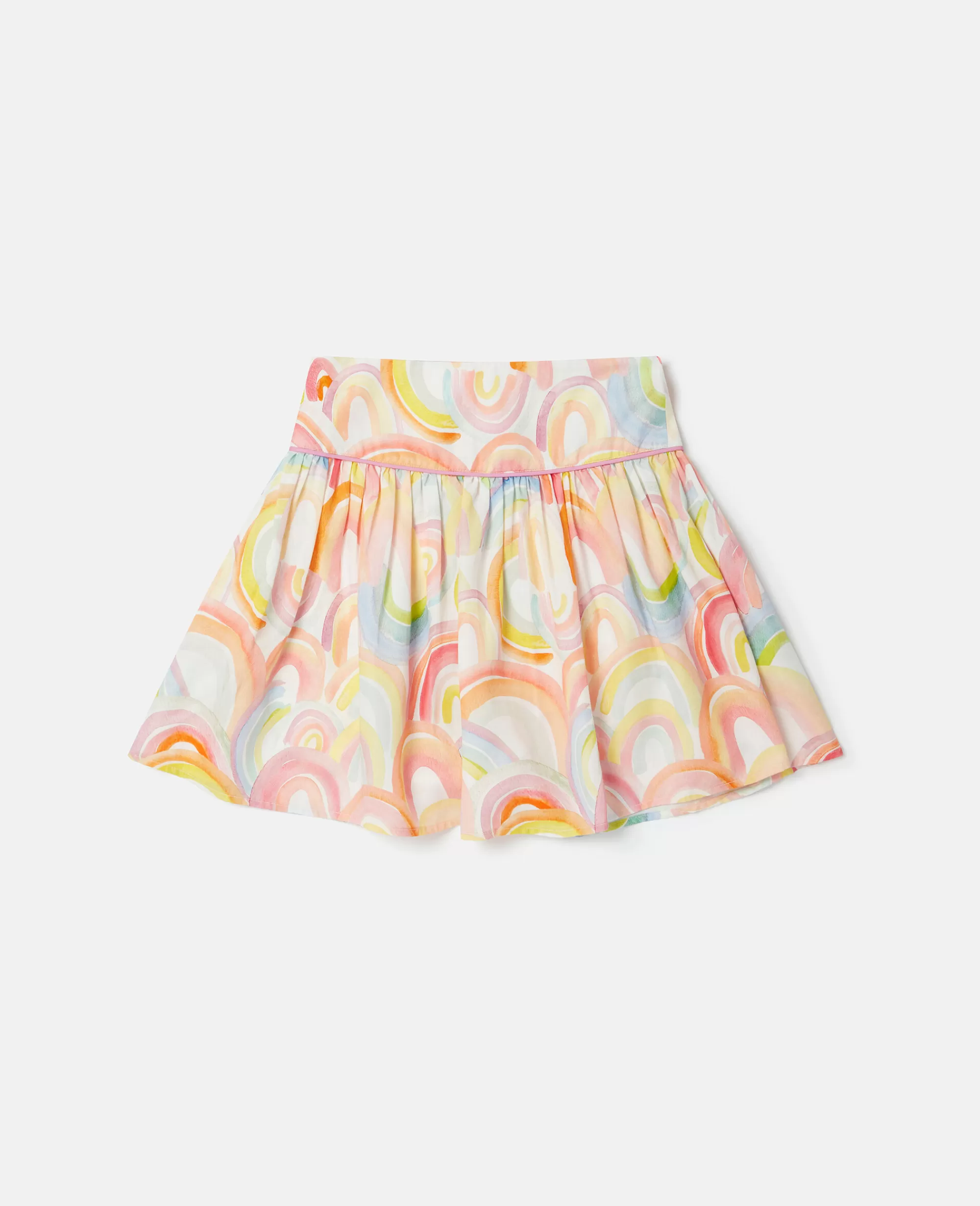 Bambini Stella McCartney Pantaloni E Shorts>Gonna Skater Con Stampa Arcobaleno Acquerello