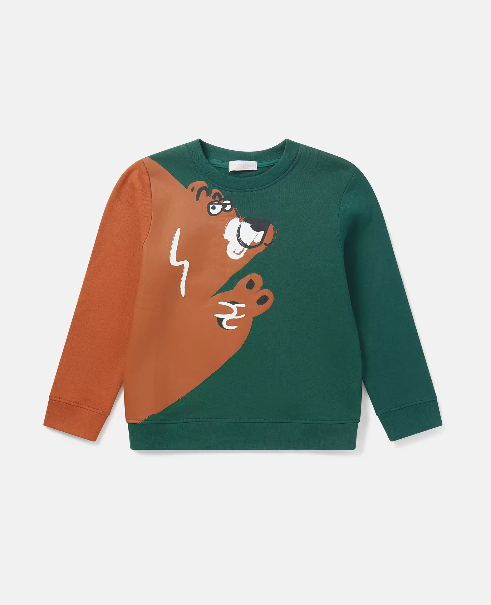 Bambini Stella McCartney Bimbo>Grizzly Bear Motif Long Sleeve T-Shirt