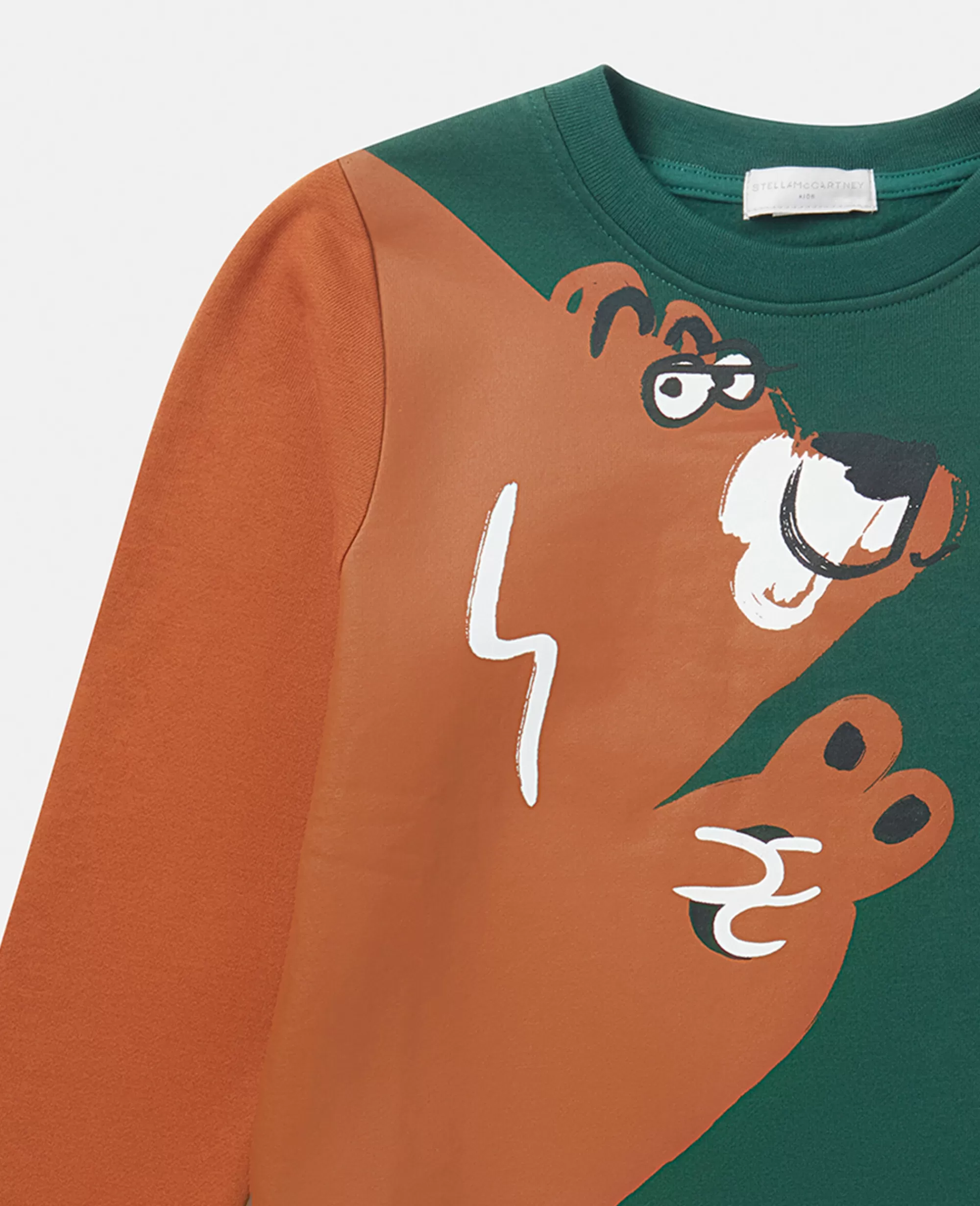 Bambini Stella McCartney Bimbo>Grizzly Bear Motif Long Sleeve T-Shirt