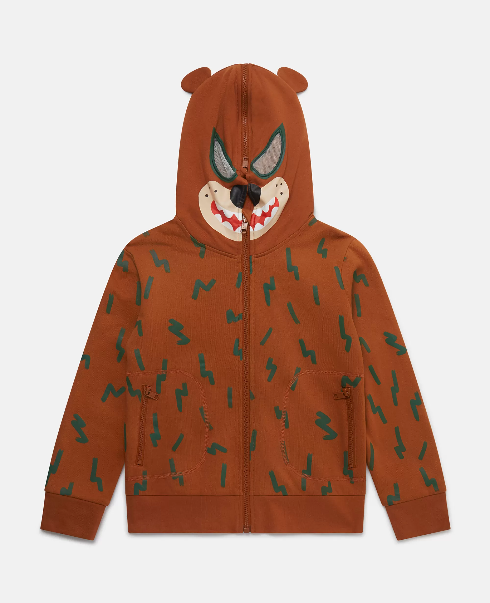 Bambini Stella McCartney Bimbo>Grizzly Bear Zip Hoodie