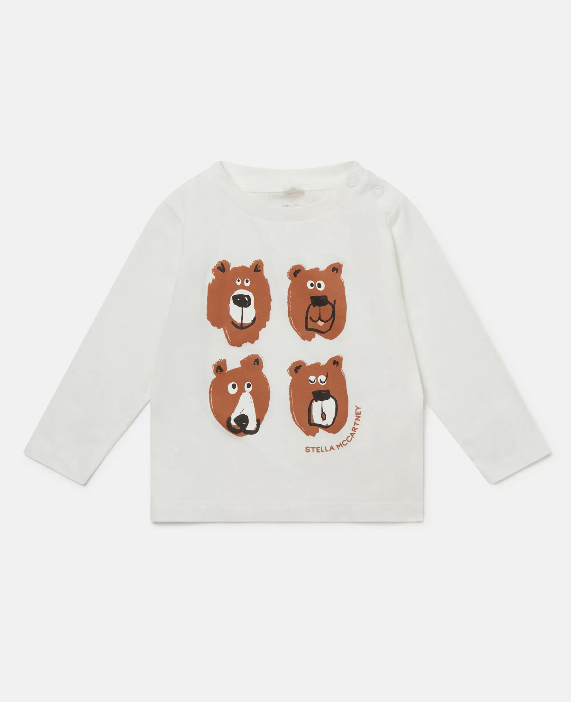 Bambini Stella McCartney T-Shirt>Grizzly Bears Long Sleeve T-Shirt