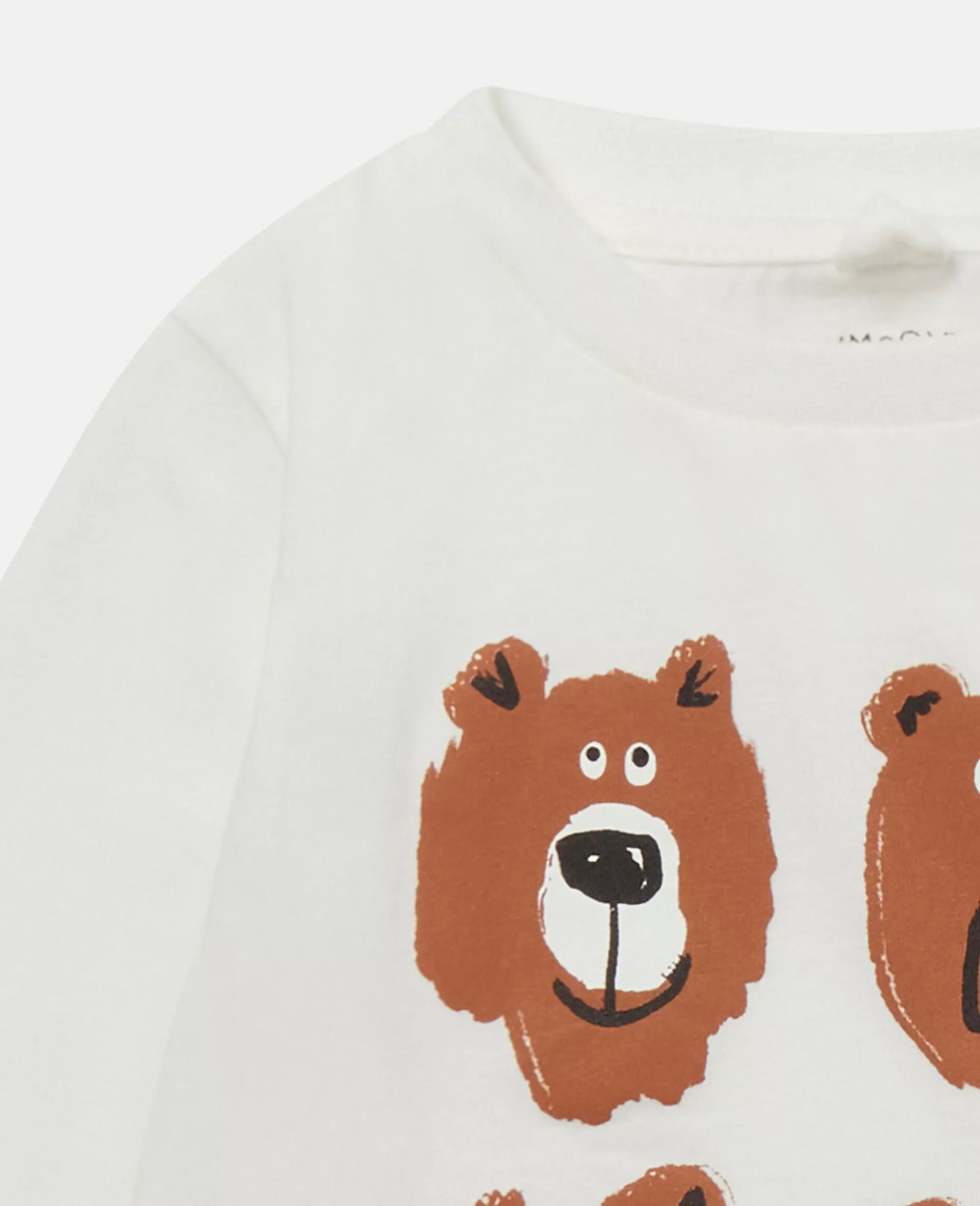 Bambini Stella McCartney T-Shirt>Grizzly Bears Long Sleeve T-Shirt