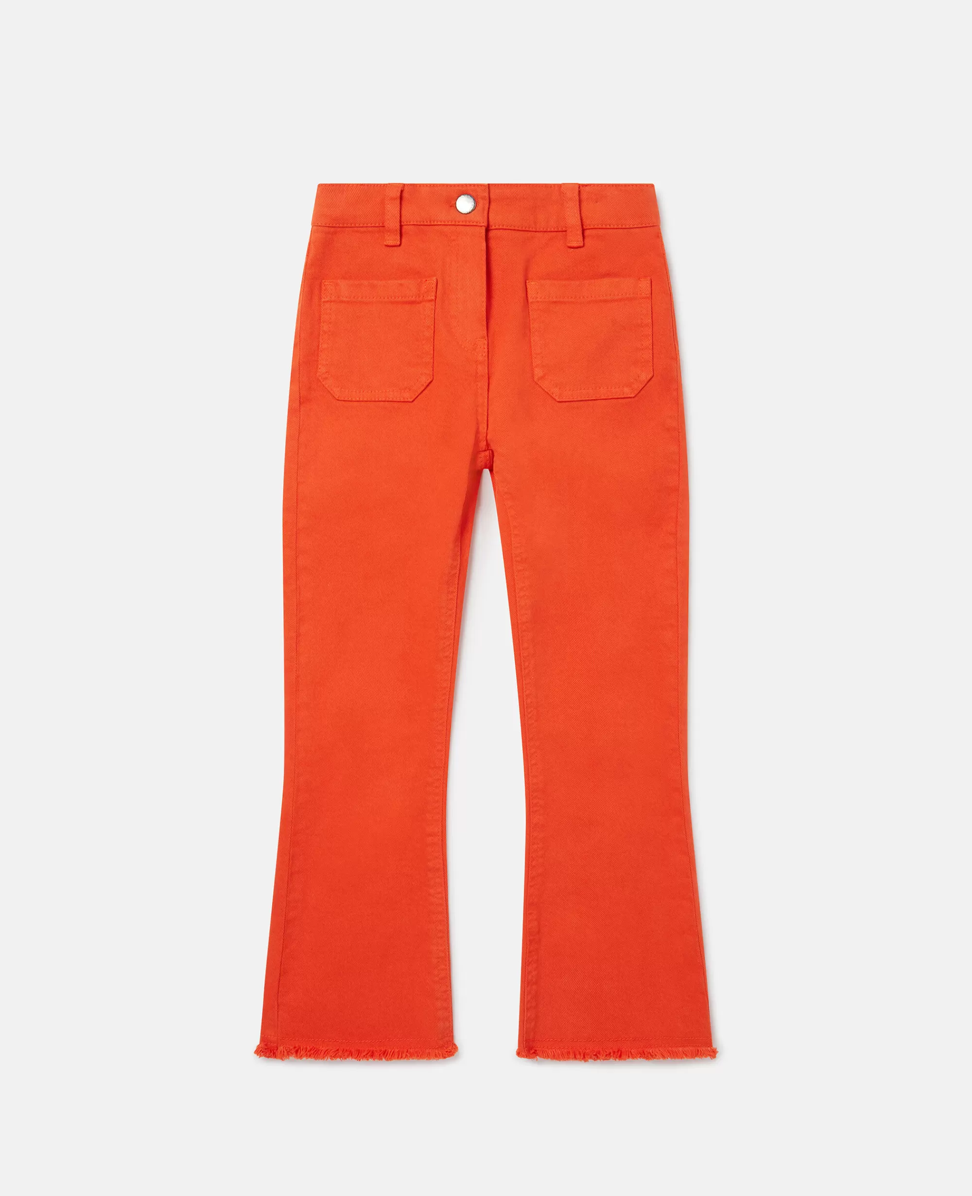 Bambini Stella McCartney Pantaloni E Shorts>Jeans A Gamba Dritta Con Tasche Applicate