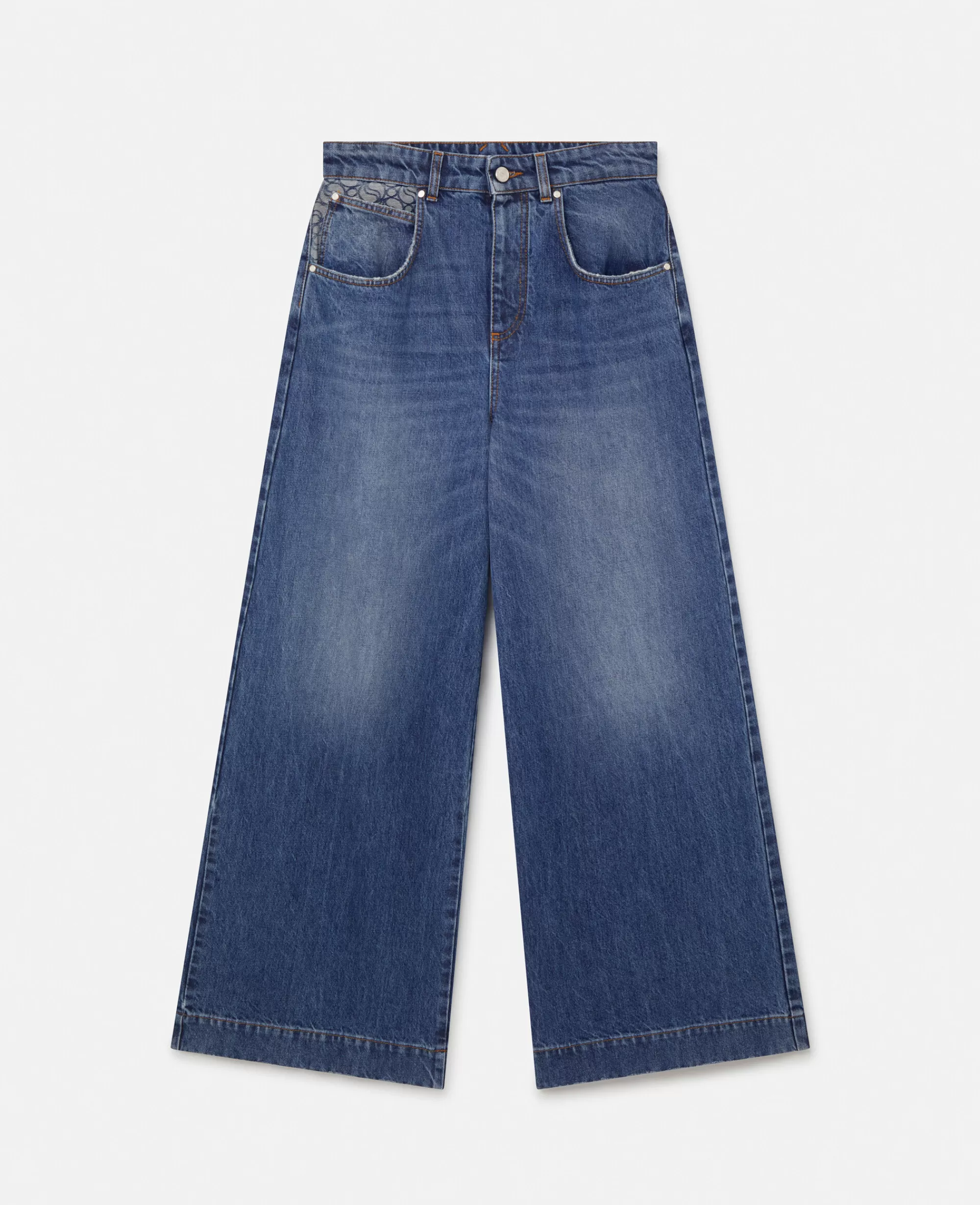 Donna Stella McCartney Pantaloni E Shorts>Jeans A Gamba Larga Swave Lavaggio Vintage