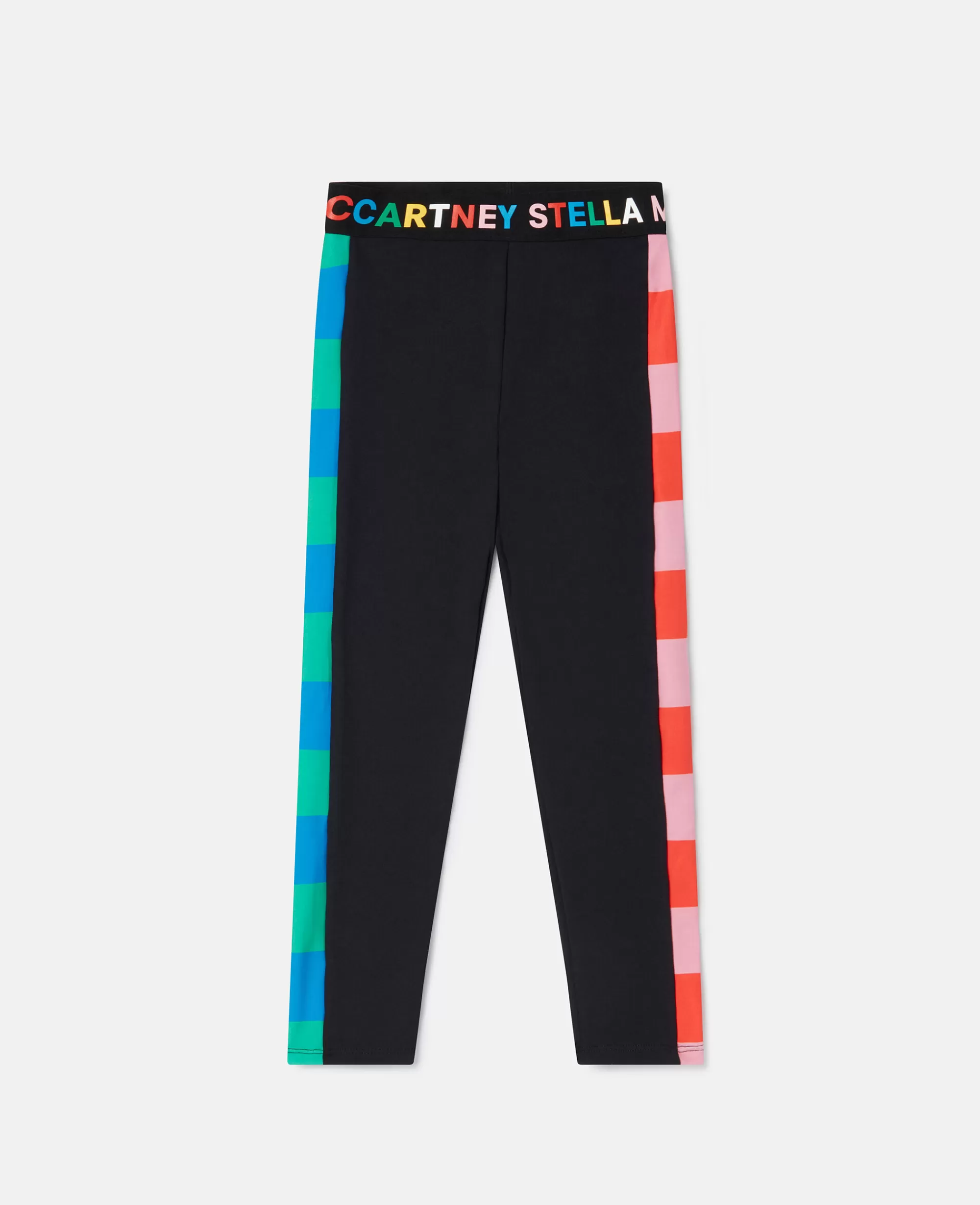 Bambini Stella McCartney Bimba>Leggings Con Nastro Logato E Strisce Laterali