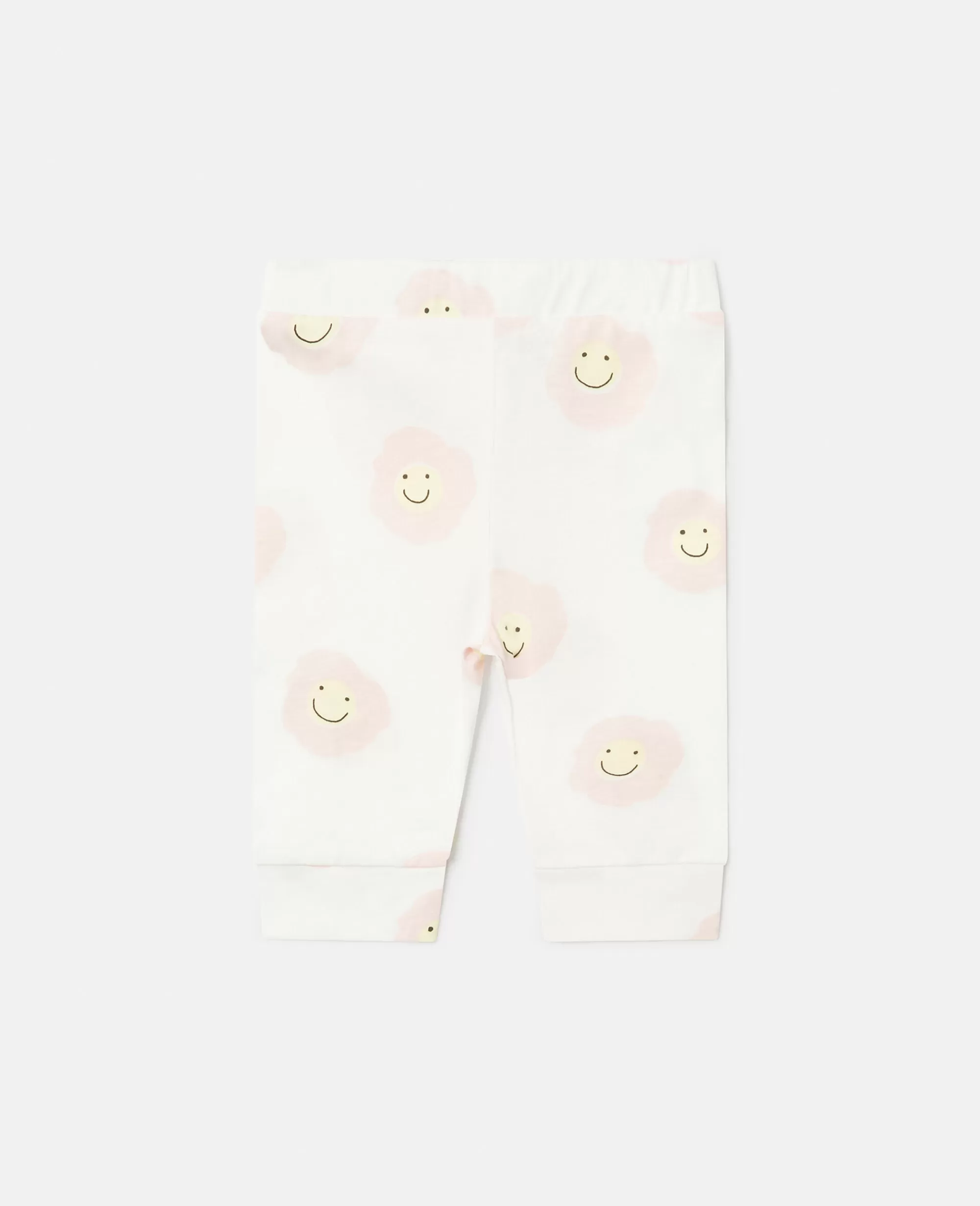 Bambini Stella McCartney Pantaloni E Shorts>Leggings Con Stampa Fiori Sorridenti