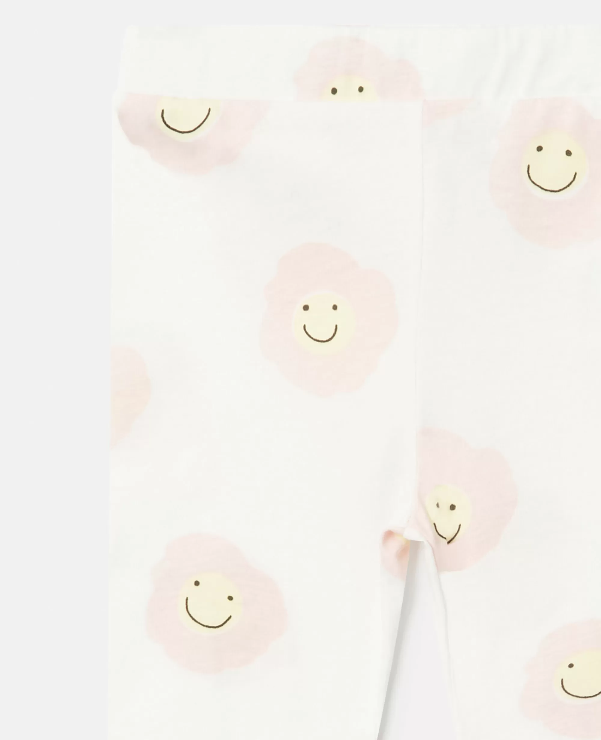 Bambini Stella McCartney Pantaloni E Shorts>Leggings Con Stampa Fiori Sorridenti