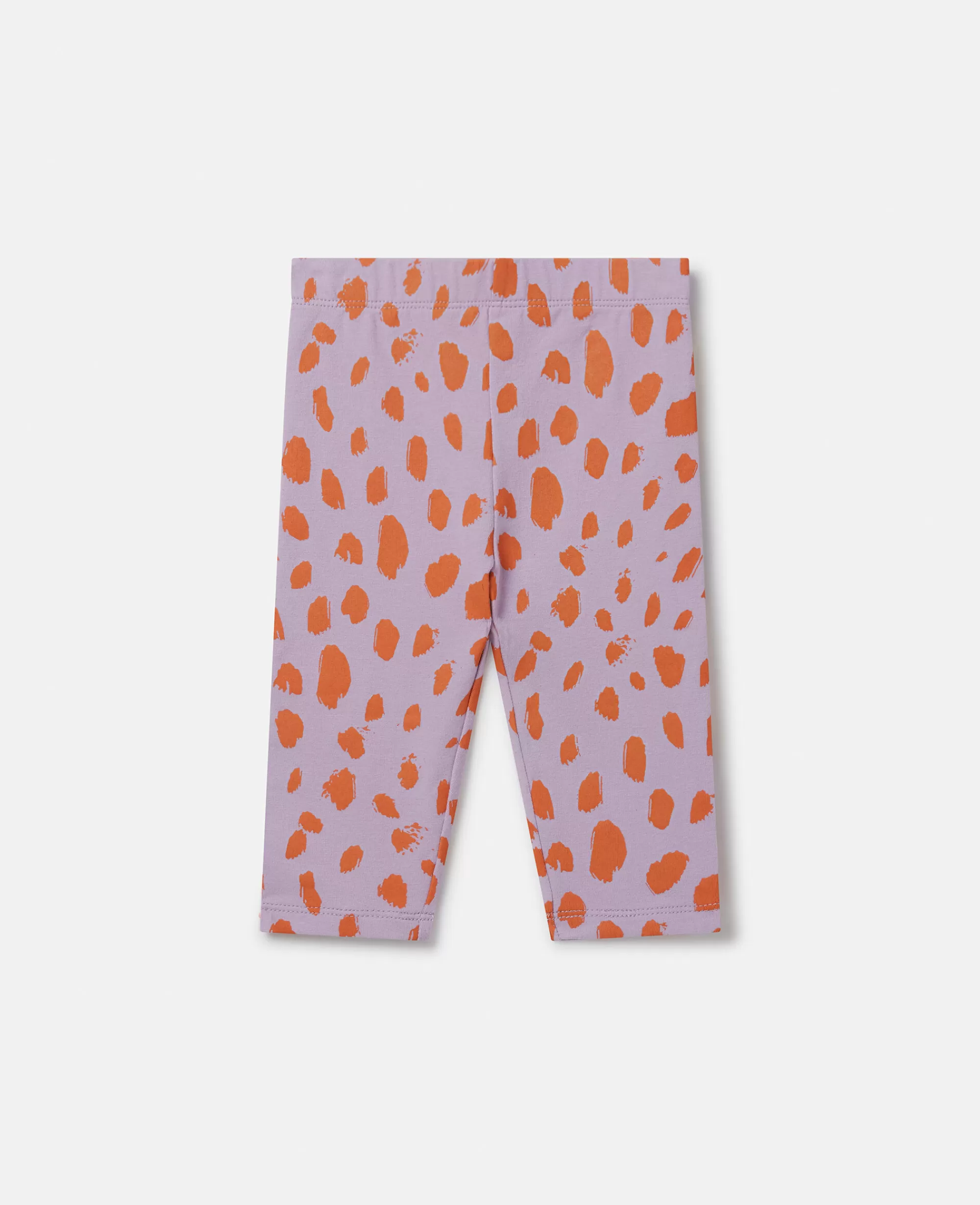 Bambini Stella McCartney Pantaloni E Shorts>Leggings Fosforescenti Con Stampa Leopardo