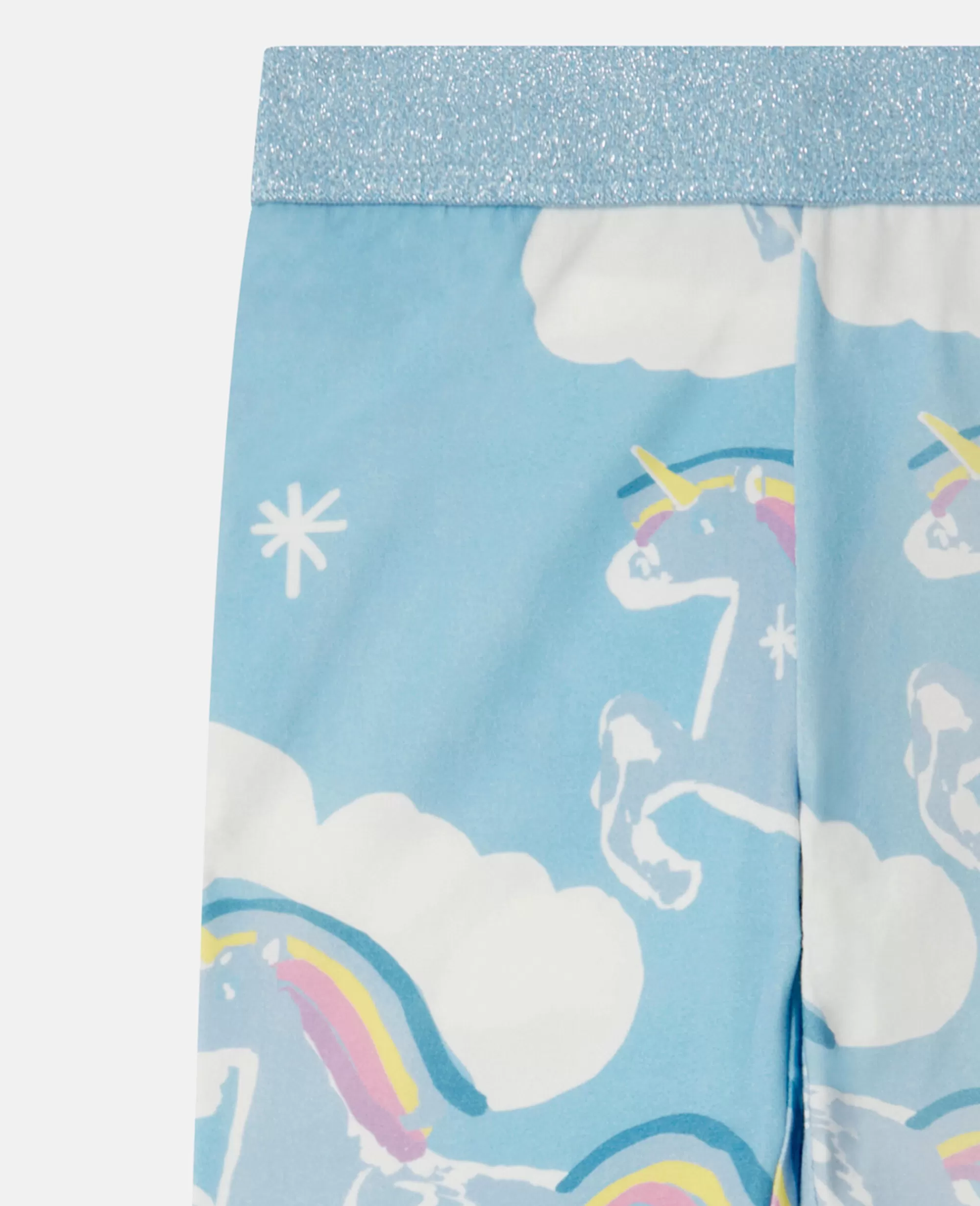 Bambini Stella McCartney Pantaloni E Shorts>Leggings Nuvola Unicorno Arcobaleno