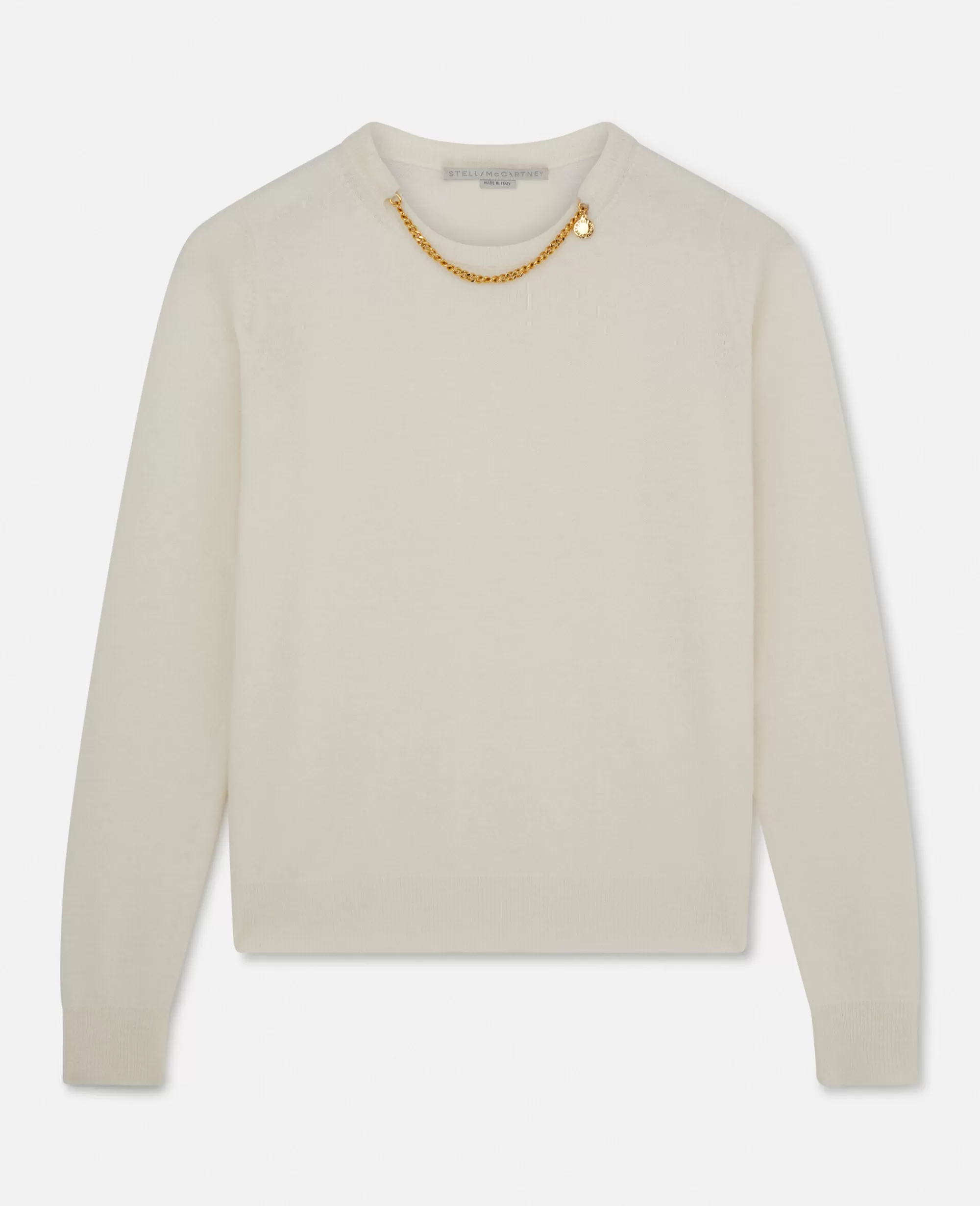 Donna Stella McCartney Maglieria>Maglia Girocollo Con Catena Falabella