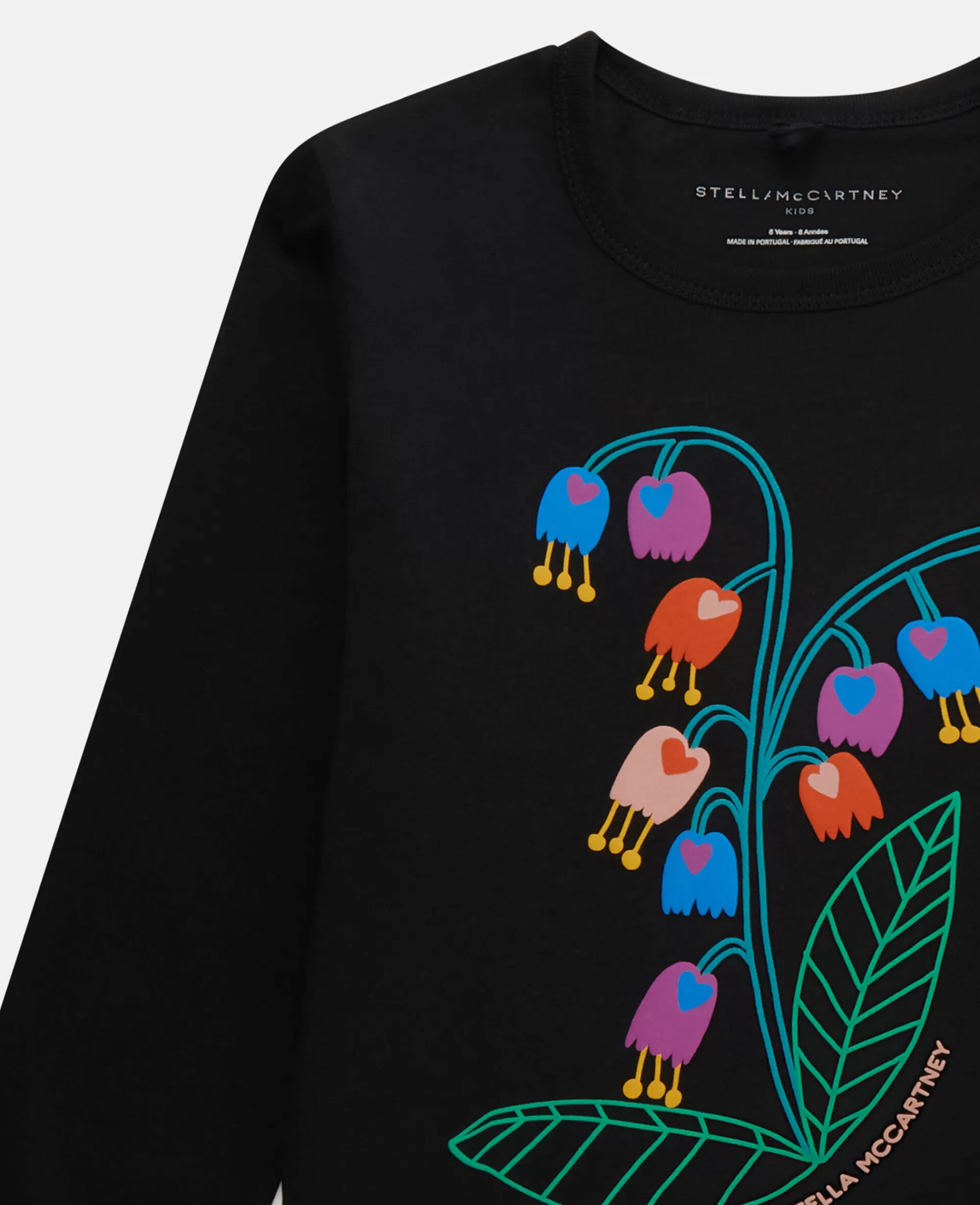 Bambini Stella McCartney Pullover E Cardigan>Maglietta A Maniche Lunghe Con Ricamo Fiori