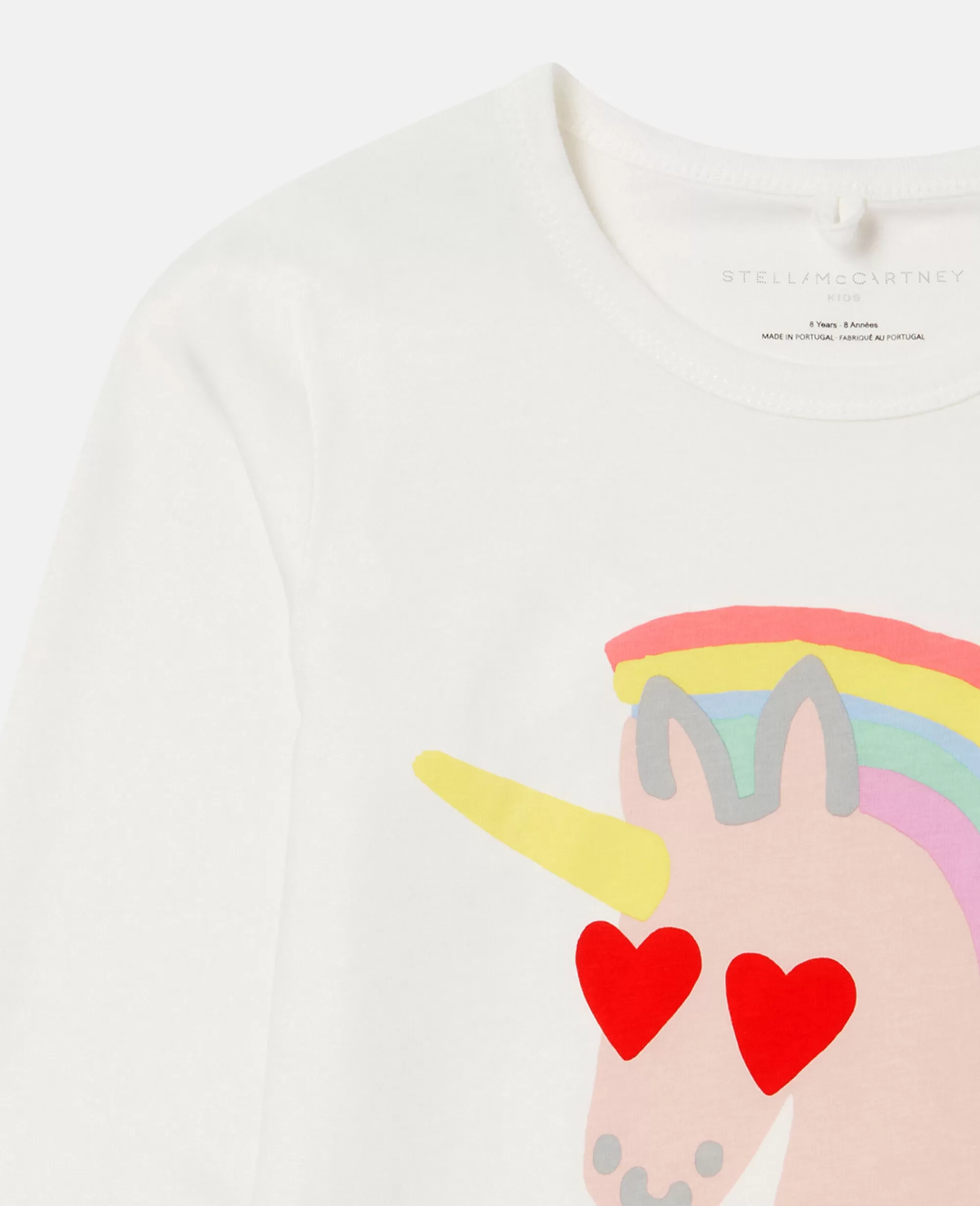 Bambini Stella McCartney T-Shirt>Maglietta A Maniche Lunghe Unicorno Arcobaleno