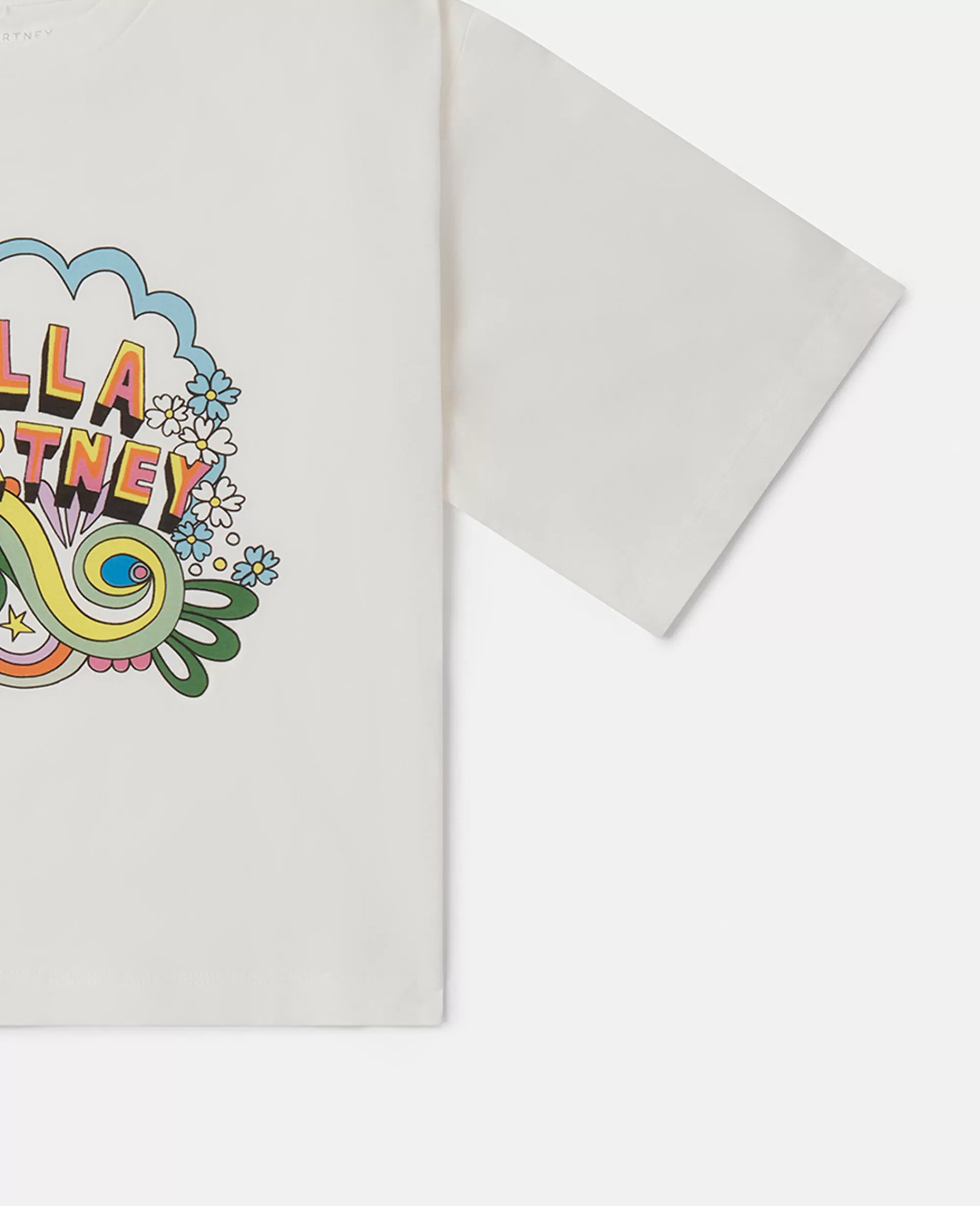 Bambini Stella McCartney T-Shirt>Maglietta Boxy Con Stampa Stella Festival