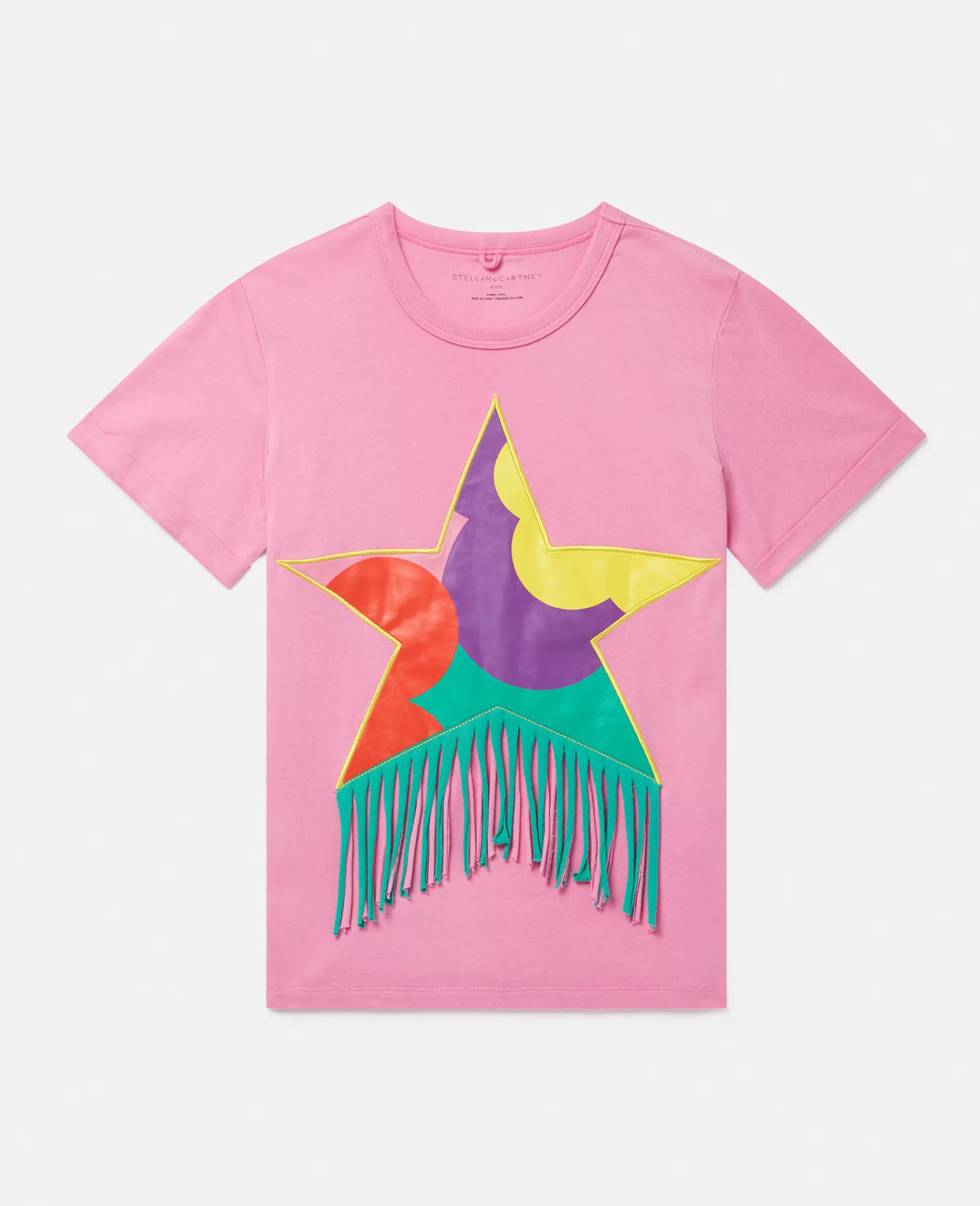 Bambini Stella McCartney T-Shirt>Maglietta Con Frange E Stella