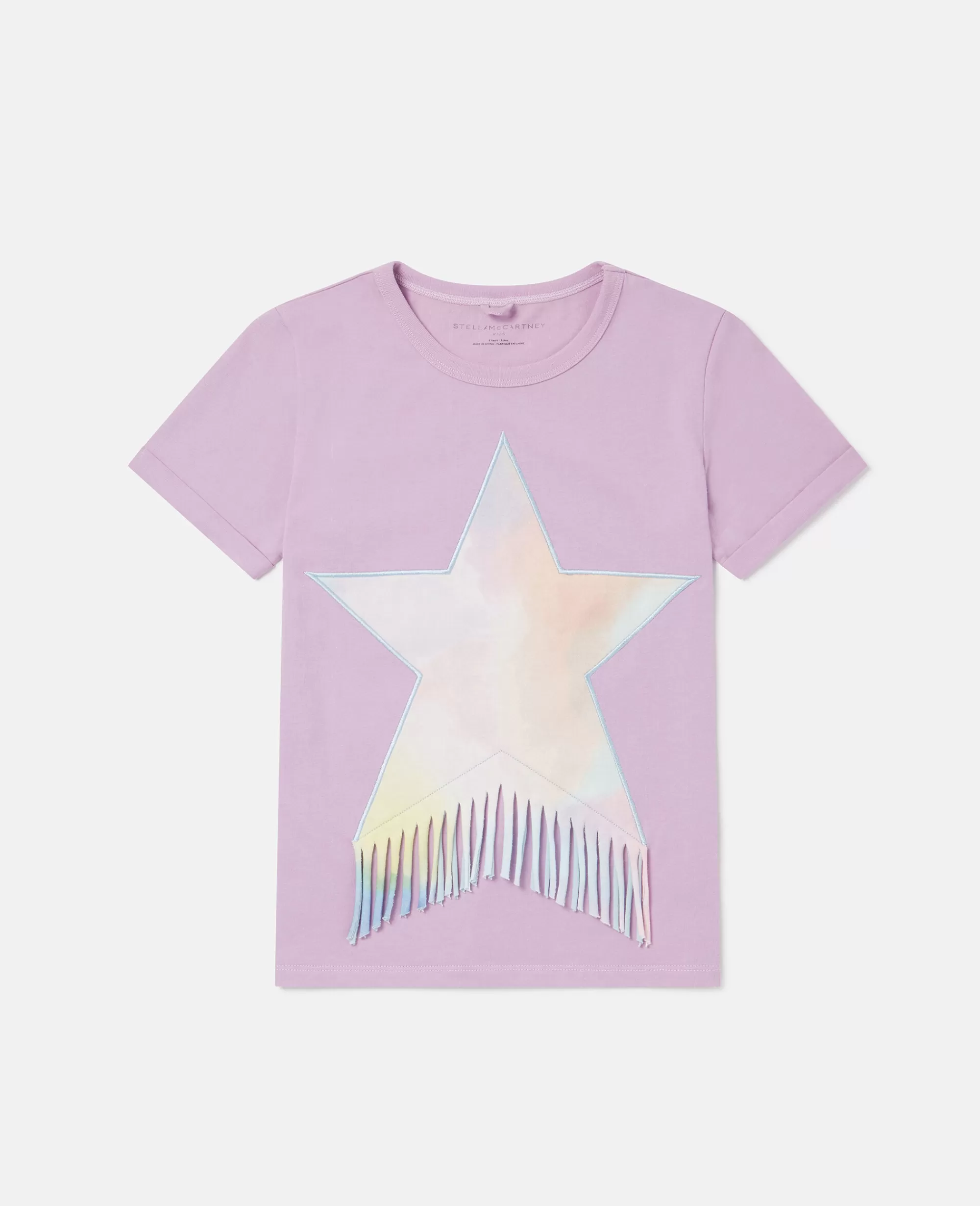 Bambini Stella McCartney T-Shirt>Maglietta Con Frange E Stella