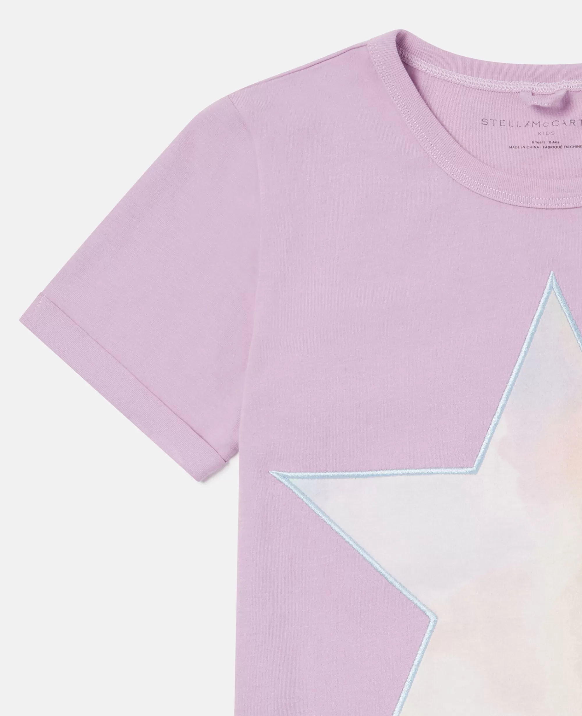 Bambini Stella McCartney T-Shirt>Maglietta Con Frange E Stella