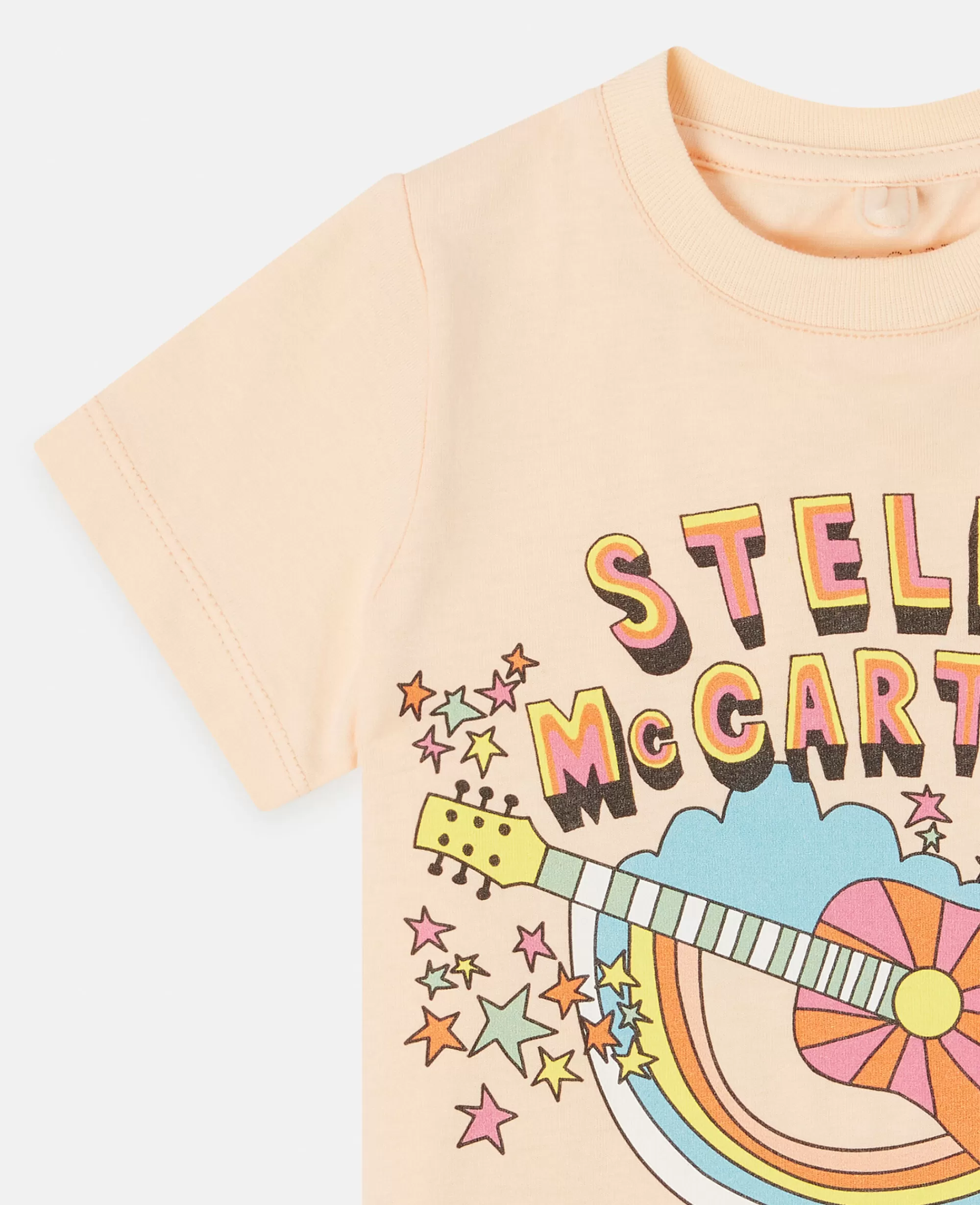 Bambini Stella McCartney T-Shirt>Maglietta Con Logo Stella Festival Stampato