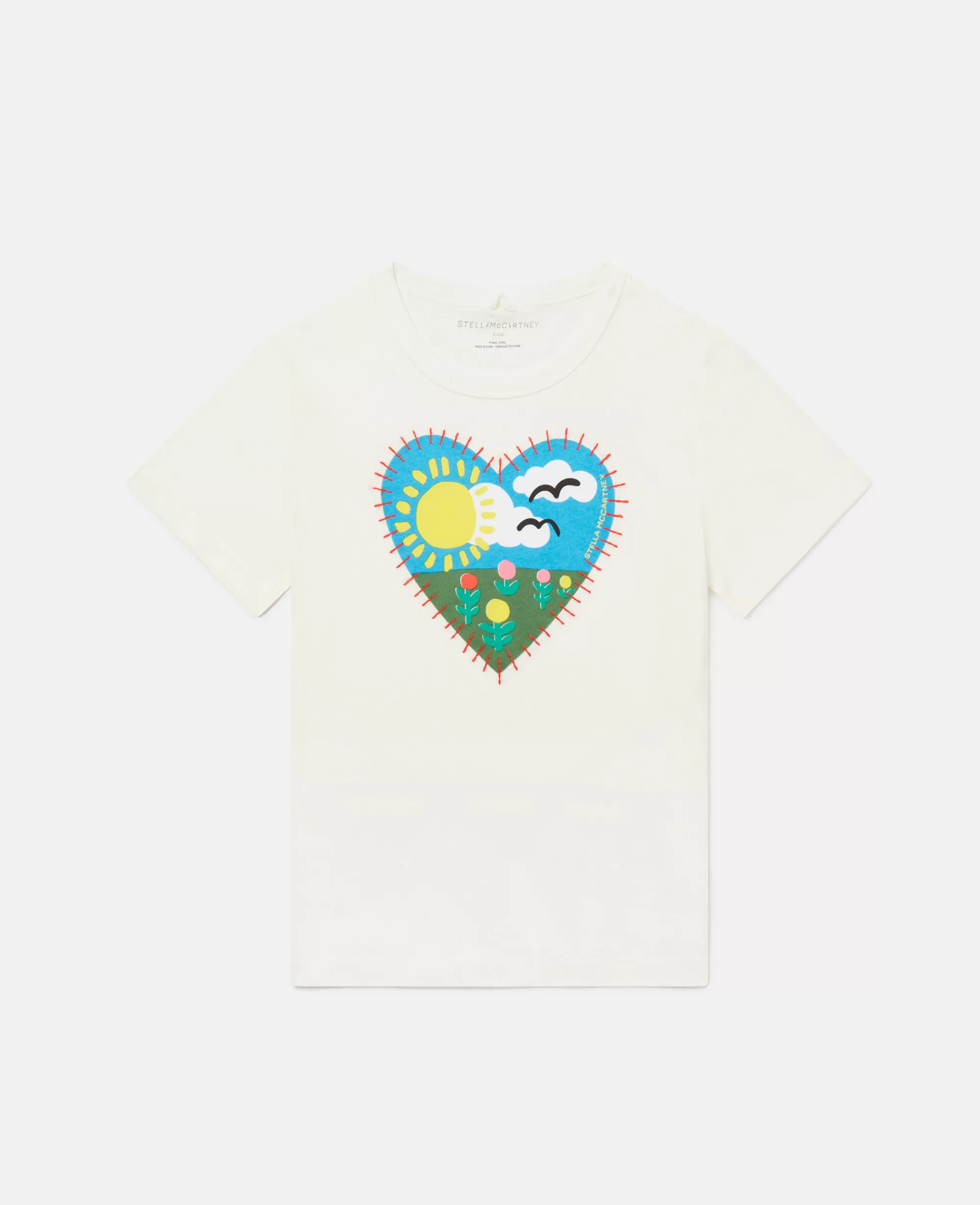 Bambini Stella McCartney T-Shirt>Maglietta Con Ricamo Cuore