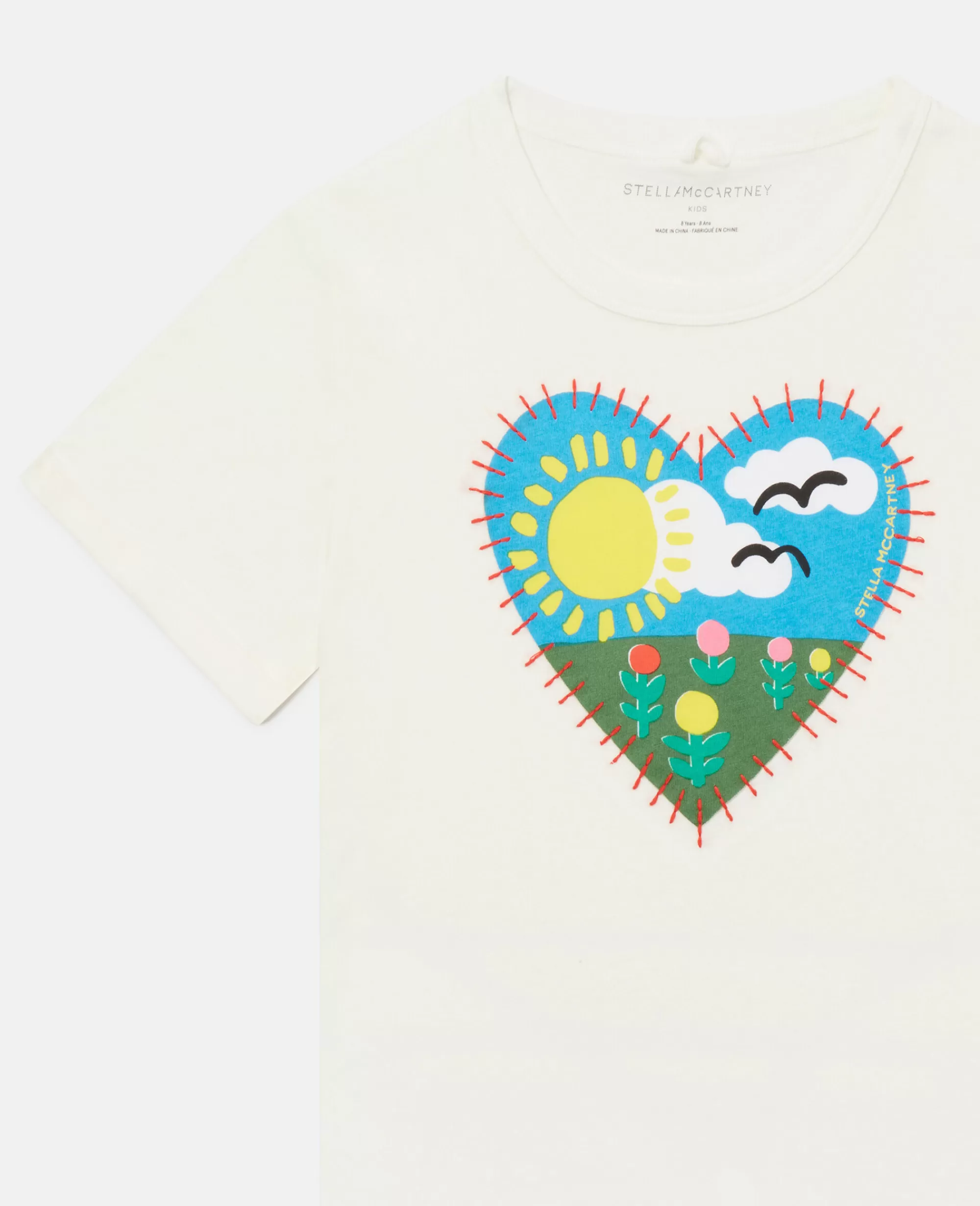 Bambini Stella McCartney T-Shirt>Maglietta Con Ricamo Cuore