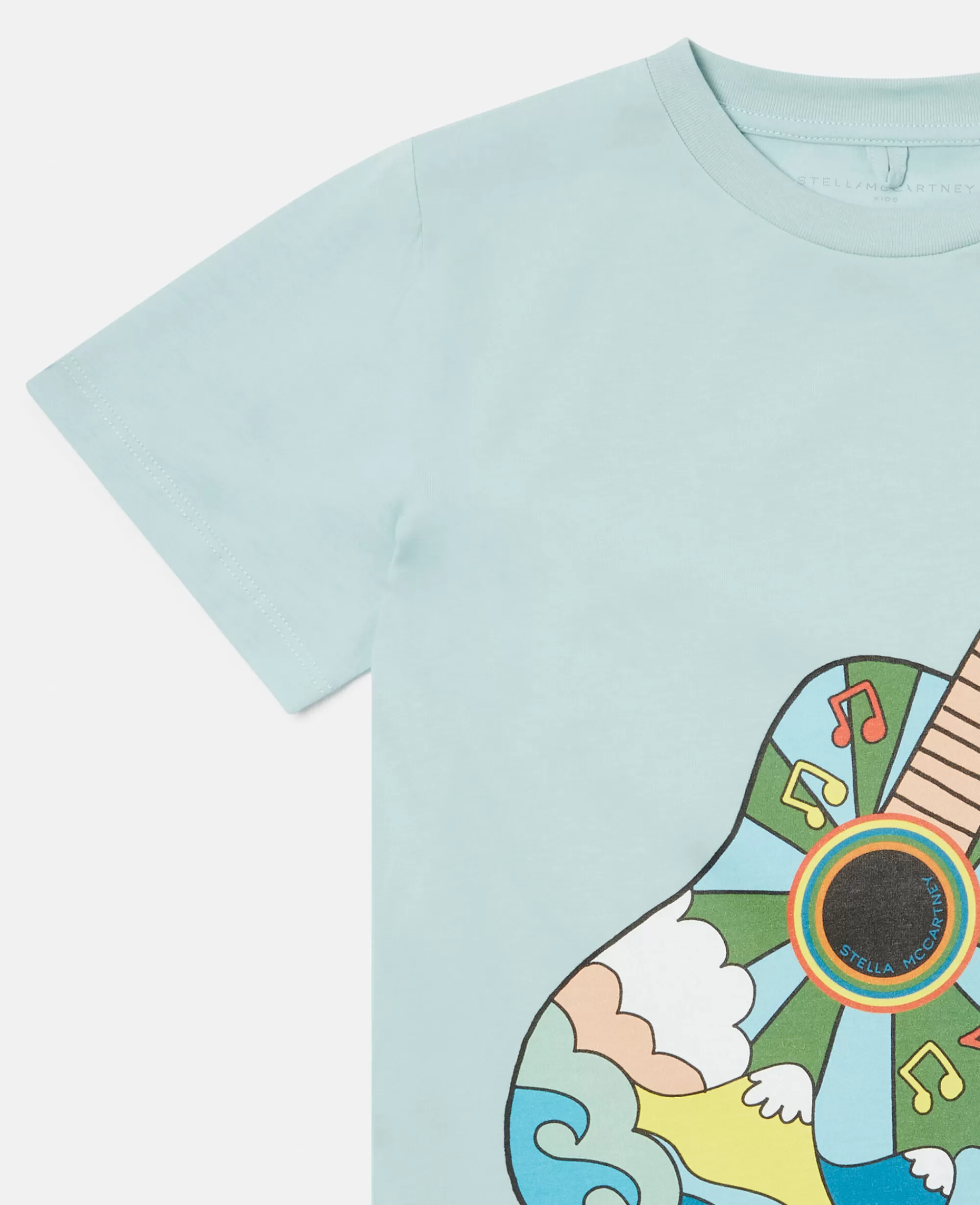 Bambini Stella McCartney T-Shirt>Maglietta Con Stampa Chitarra Hippie