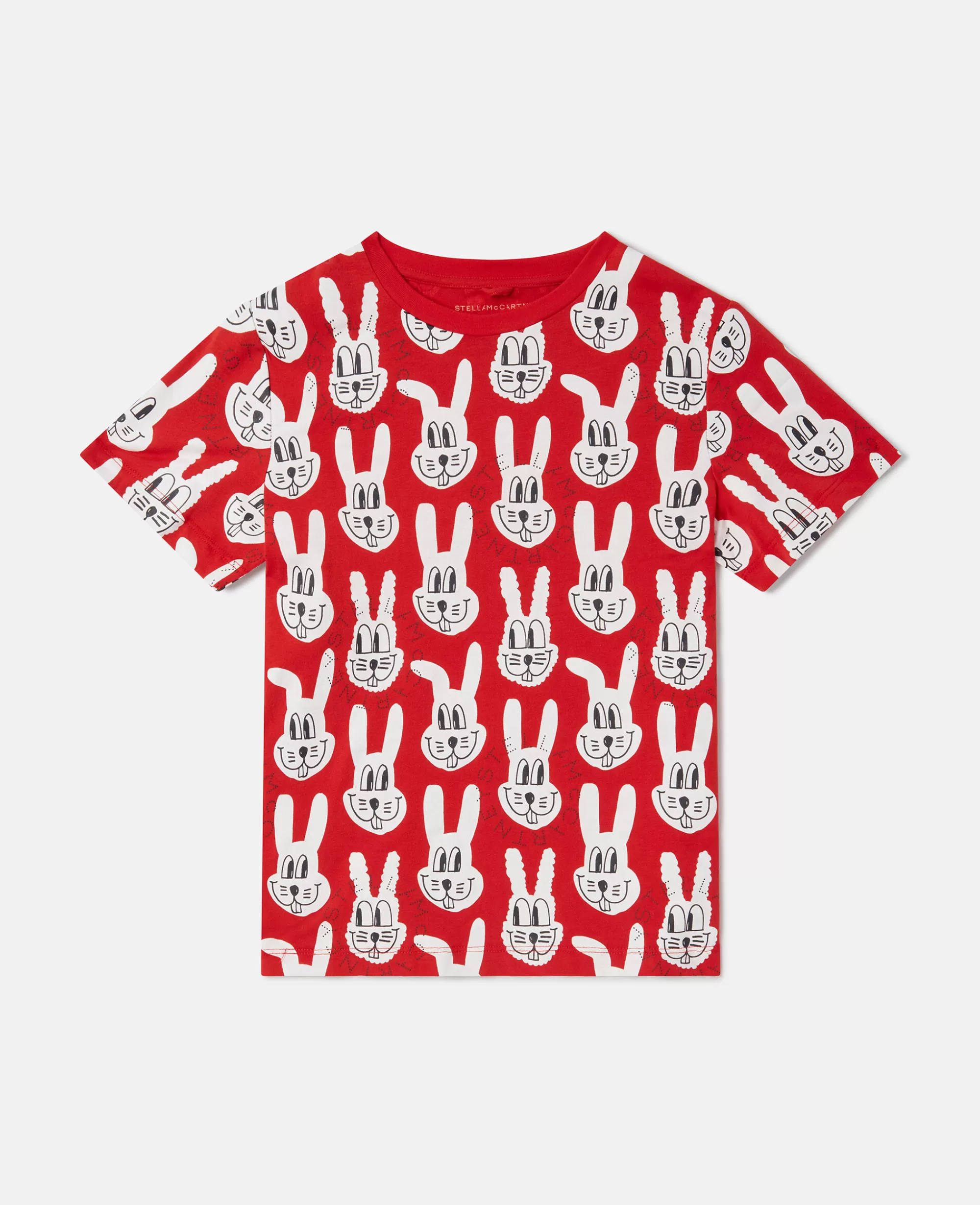 Bambini Stella McCartney T-Shirt>Maglietta Con Stampa Coniglio