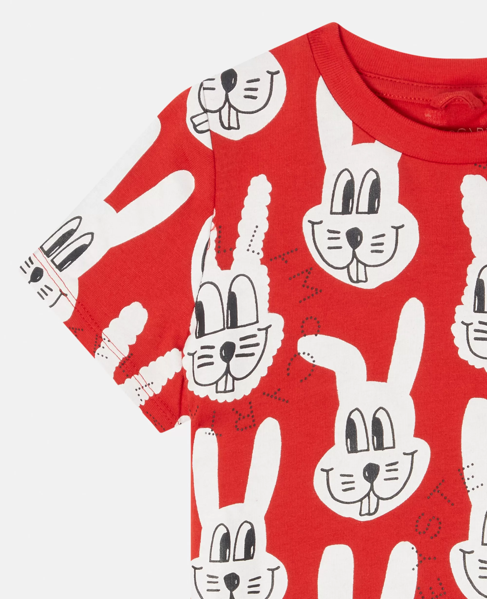 Bambini Stella McCartney T-Shirt>Maglietta Con Stampa Coniglio