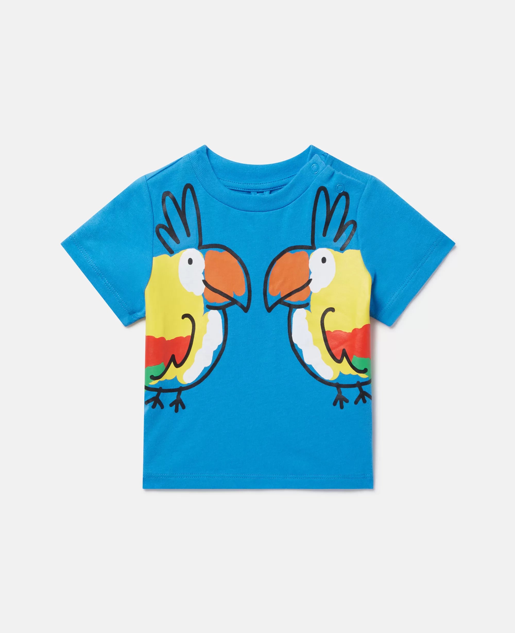 Bambini Stella McCartney T-Shirt>Maglietta Con Stampa Cucciolo Di Pappagallo Doppio