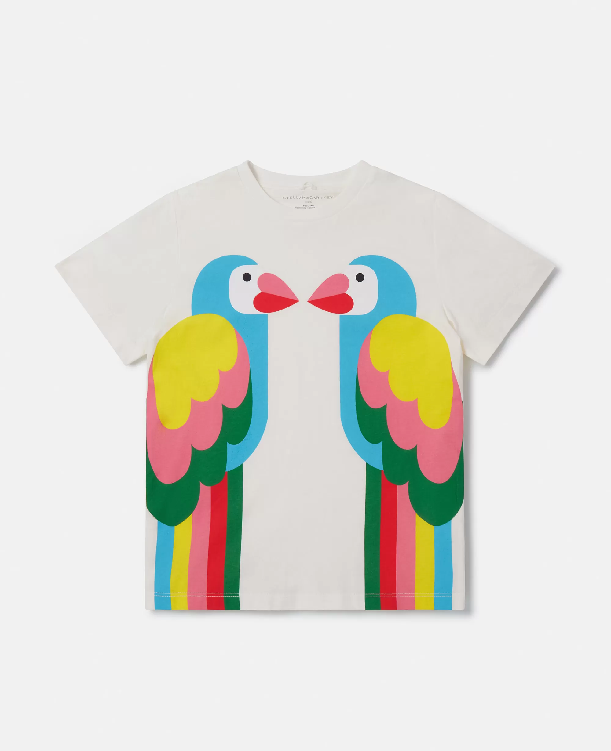 Bambini Stella McCartney T-Shirt>Maglietta Con Stampa Cucciolo Di Pappagallo Doppio