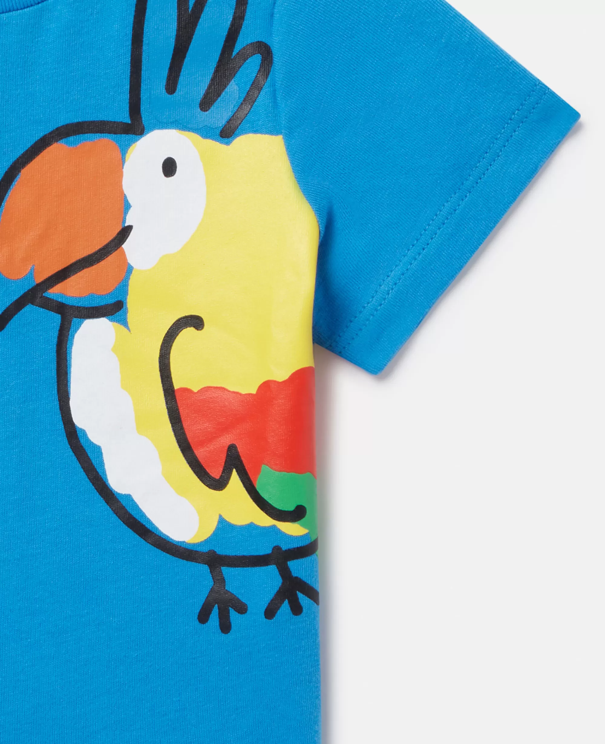 Bambini Stella McCartney T-Shirt>Maglietta Con Stampa Cucciolo Di Pappagallo Doppio