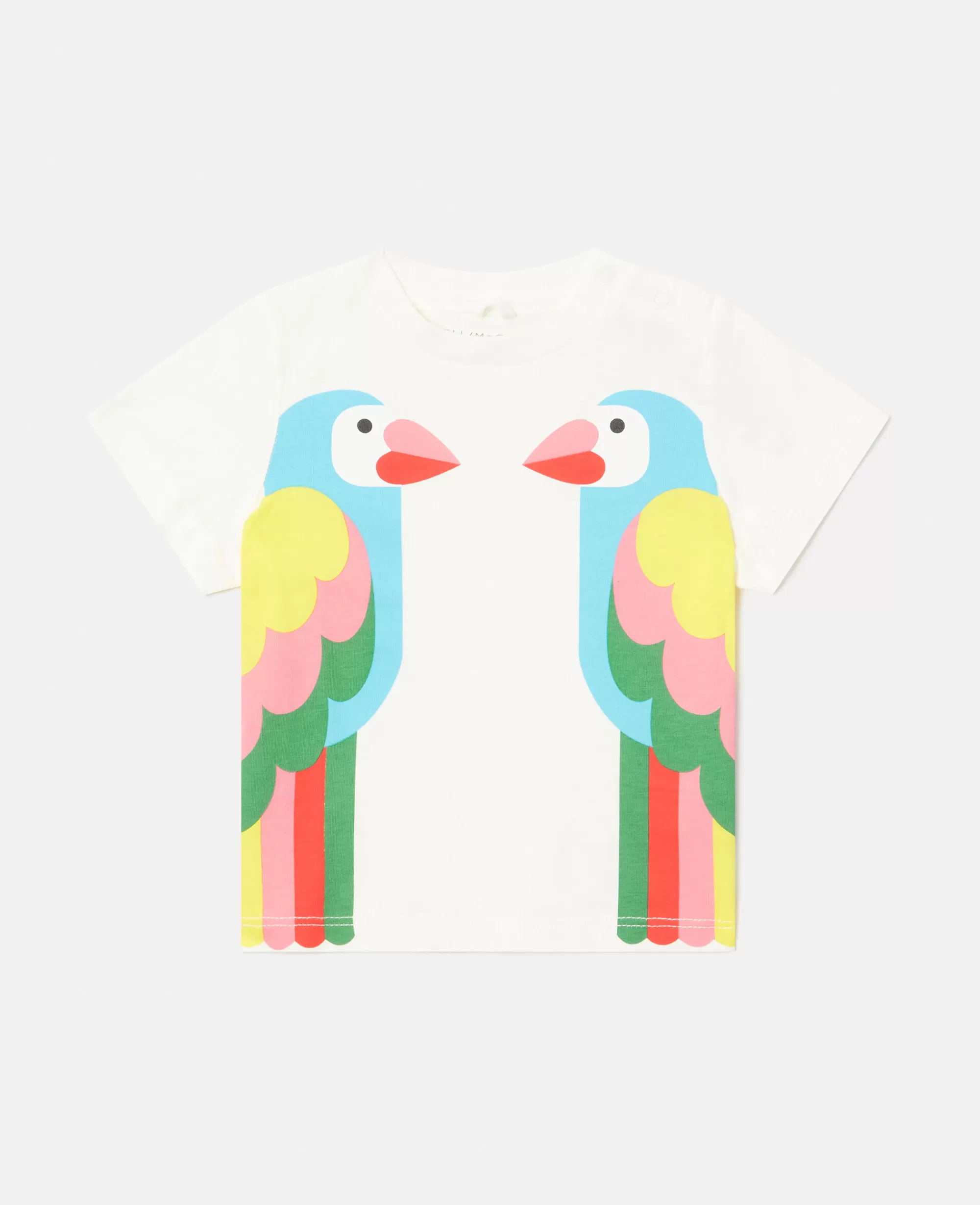 Bambini Stella McCartney T-Shirt>Maglietta Con Stampa Due Pappagalli