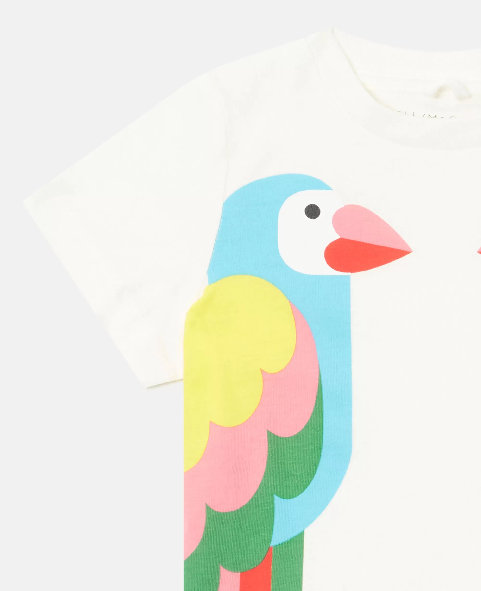 Bambini Stella McCartney T-Shirt>Maglietta Con Stampa Due Pappagalli