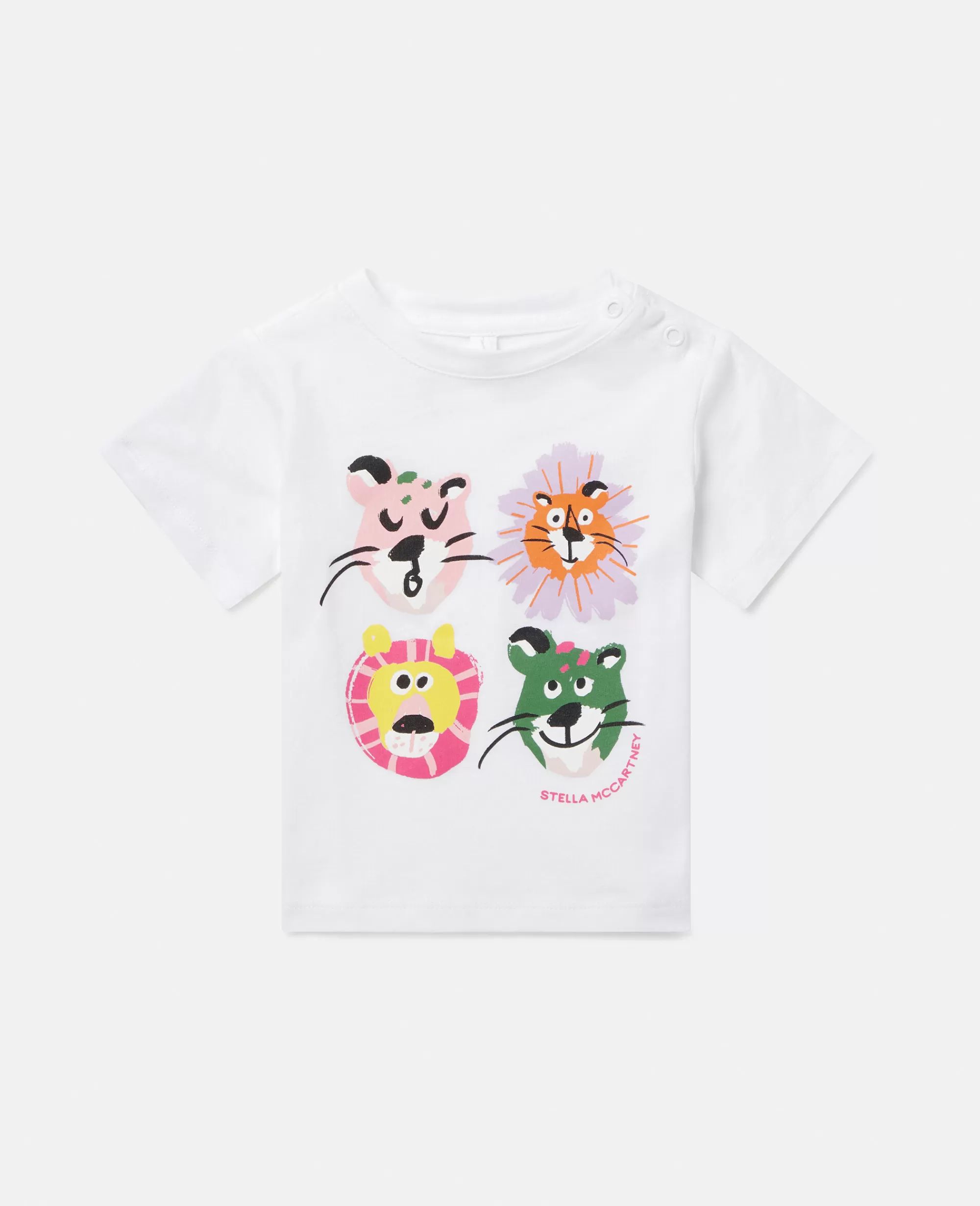 Bambini Stella McCartney T-Shirt>Maglietta Con Stampa Famiglia Leone