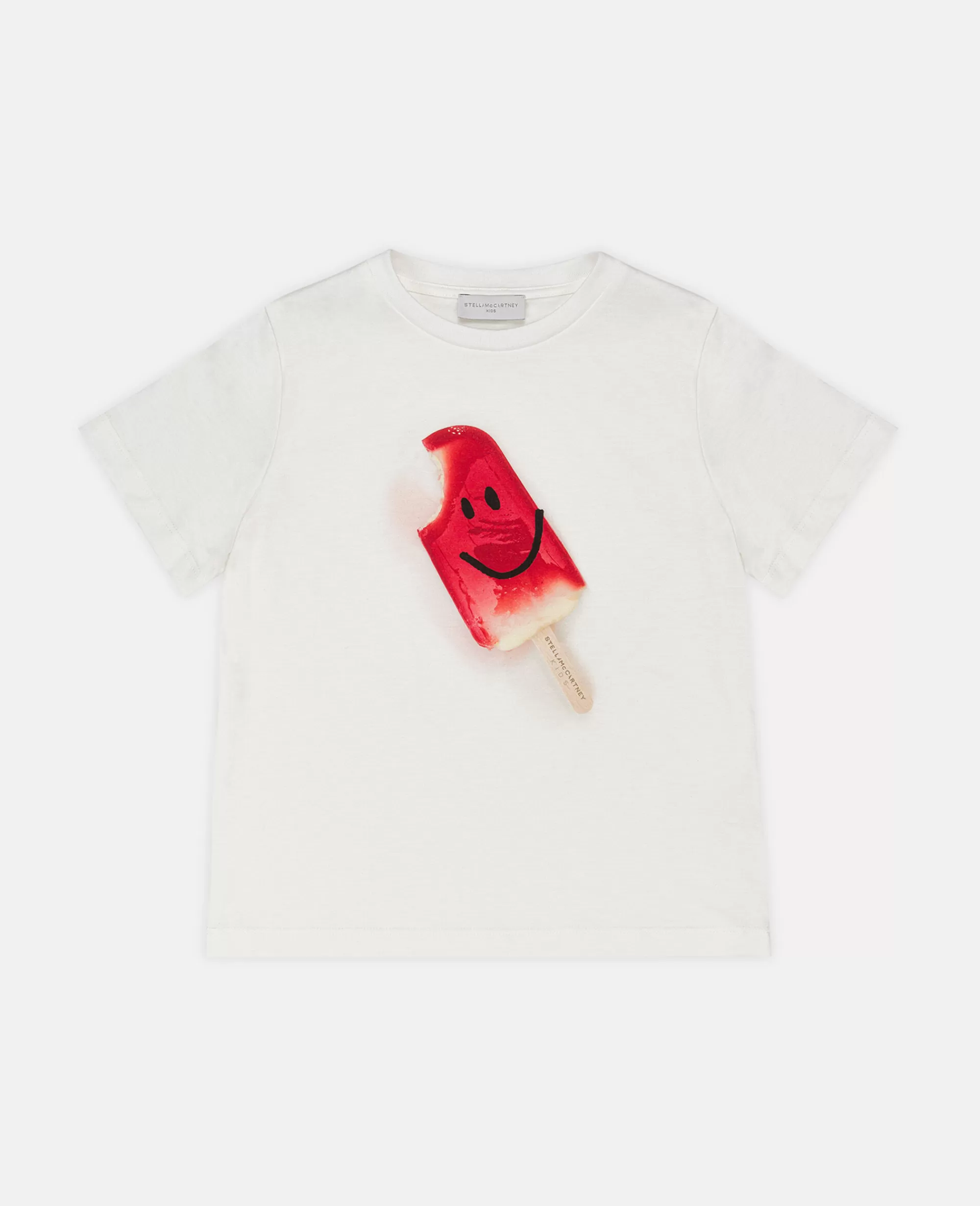 Bambini Stella McCartney T-Shirt>Maglietta Con Stampa Ghiacciolo Sorridente