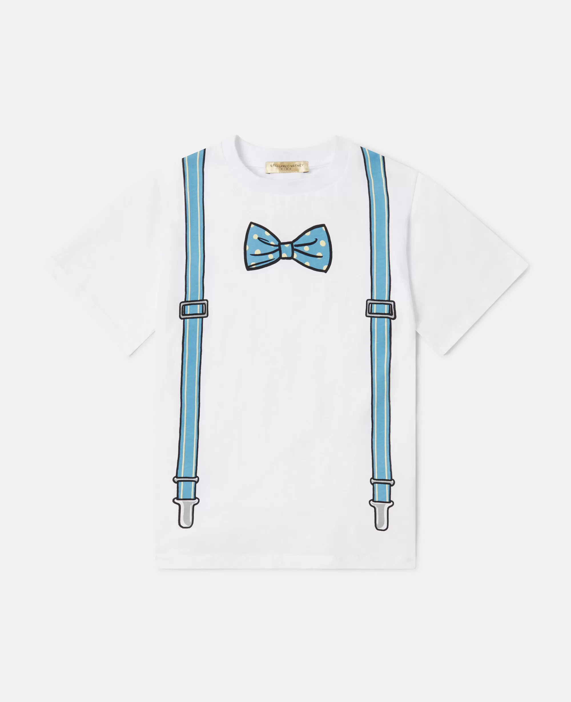 Bambini Stella McCartney T-Shirt>Maglietta Con Stampa Papillon E Bretelle