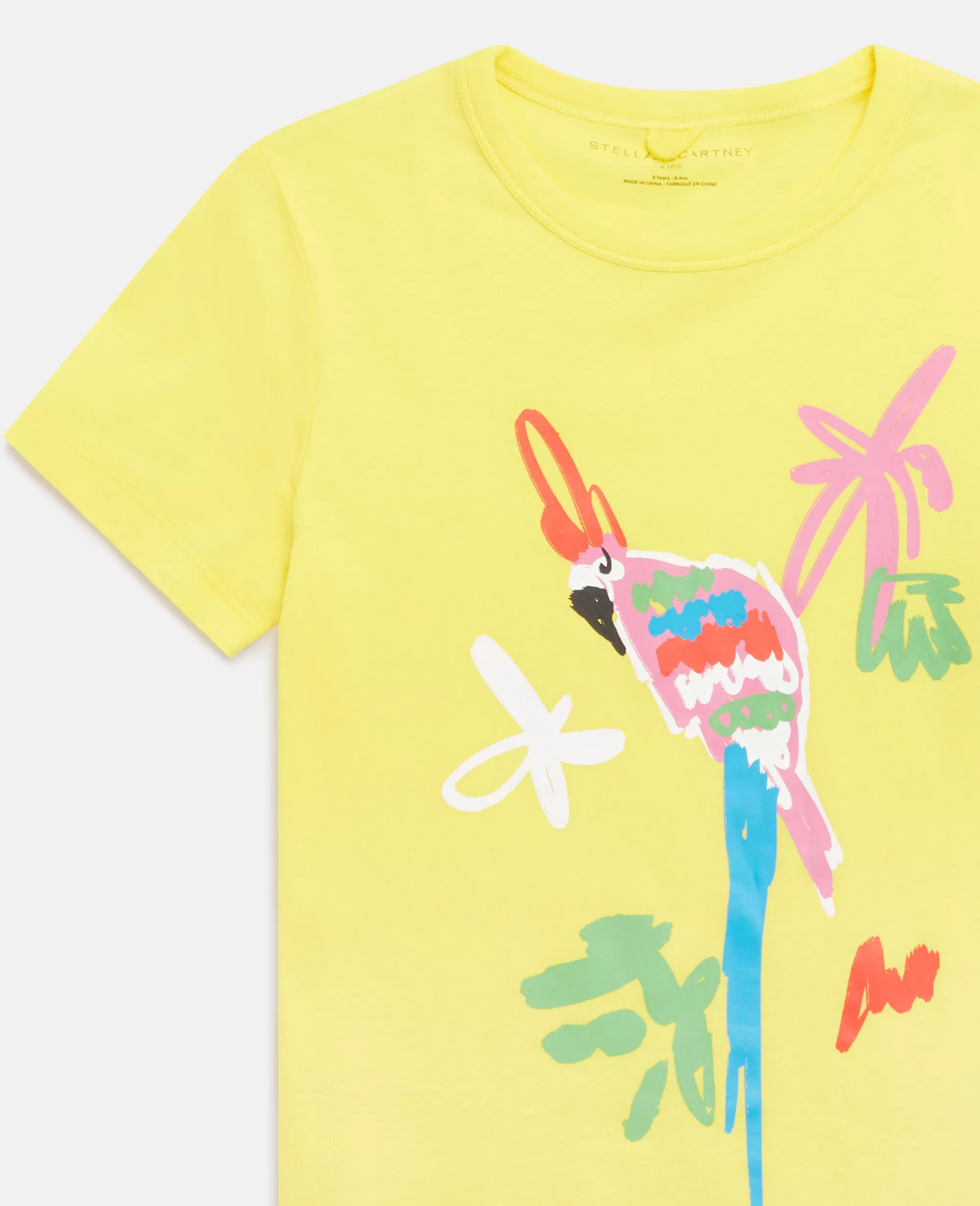 Bambini Stella McCartney T-Shirt>Maglietta Con Stampa Pappagallo