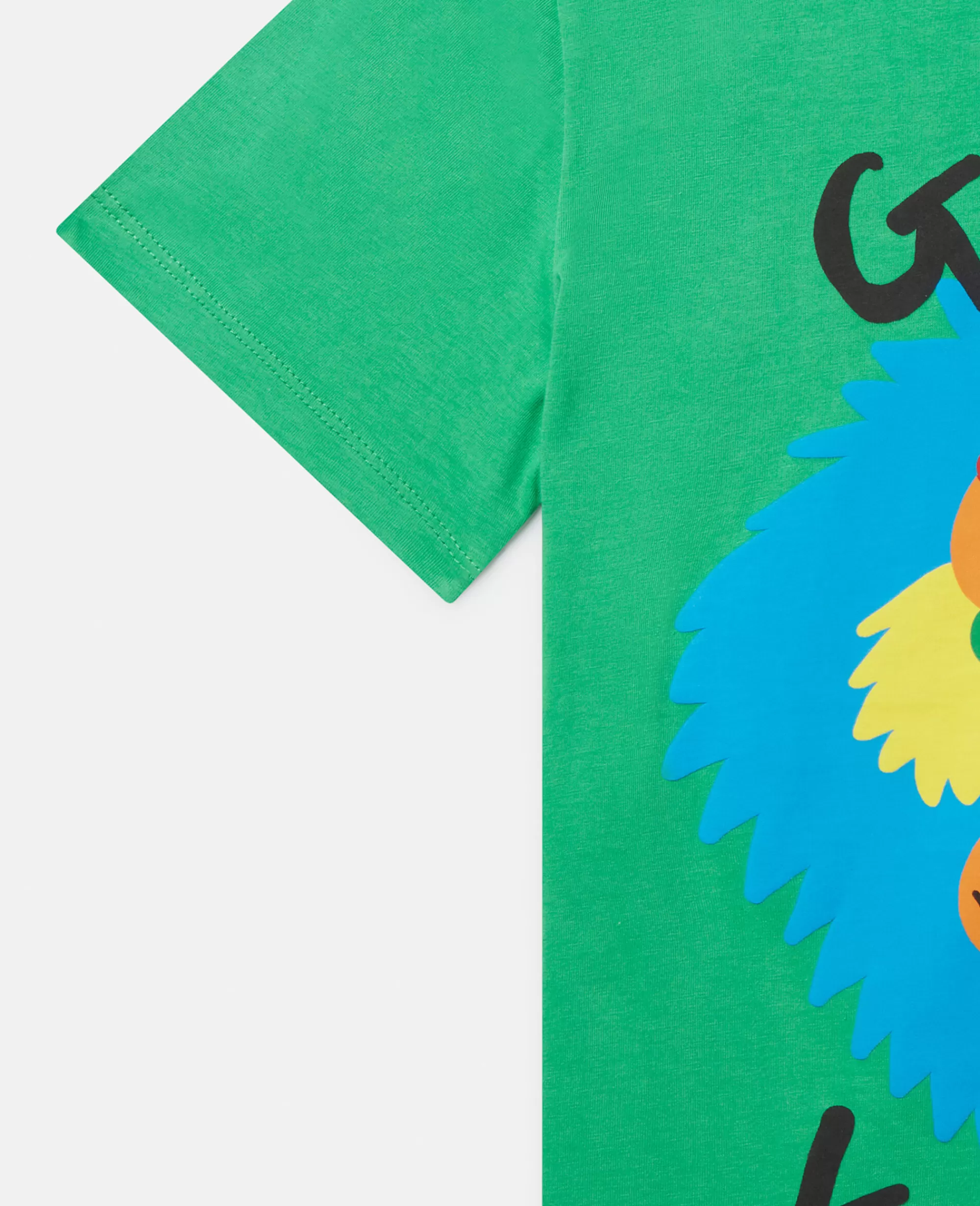 Bambini Stella McCartney T-Shirt>Maglietta Con Stampa Scimmia Good Vibes