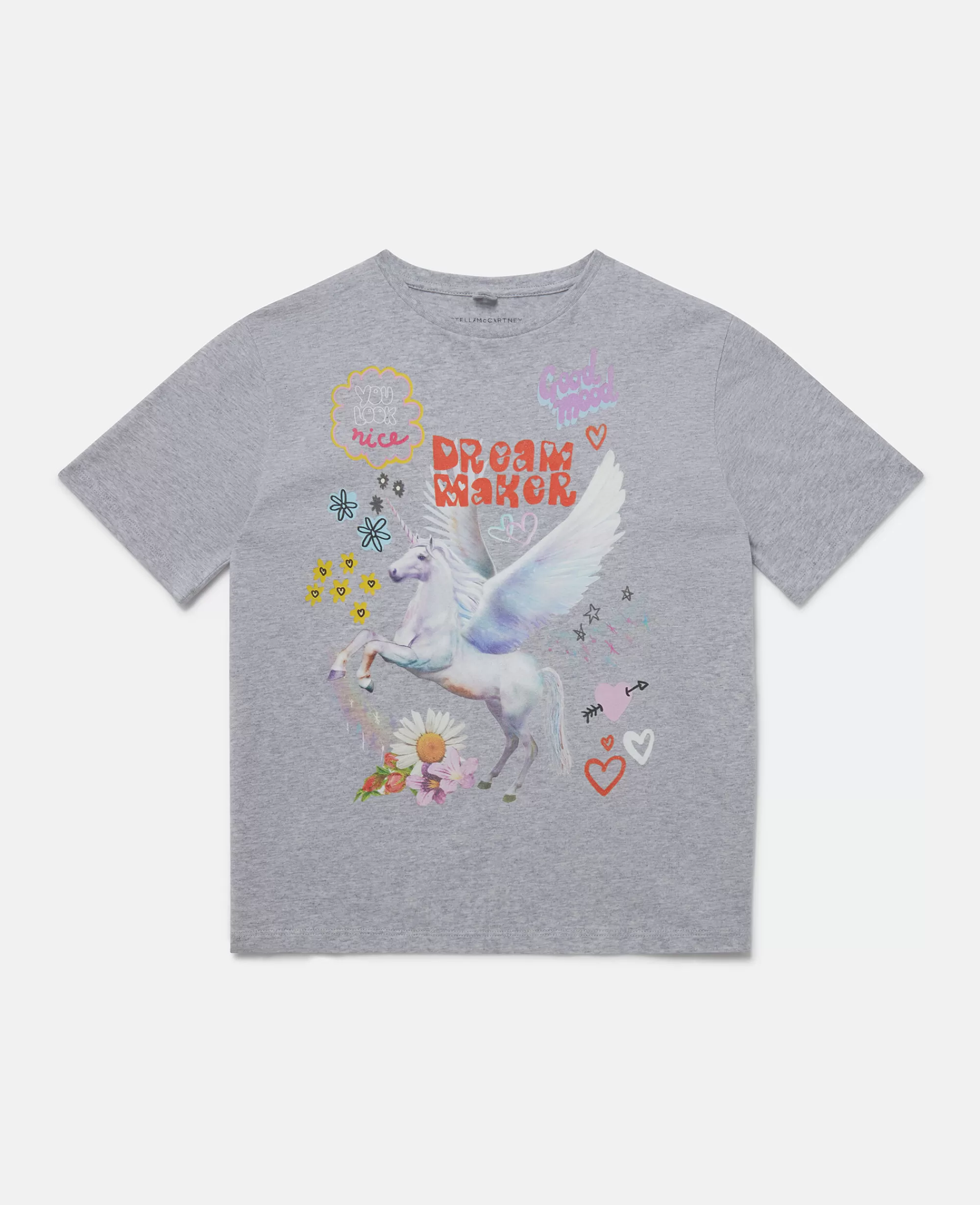 Bambini Stella McCartney T-Shirt>Maglietta Con Stampa Unicorno Dream Maker