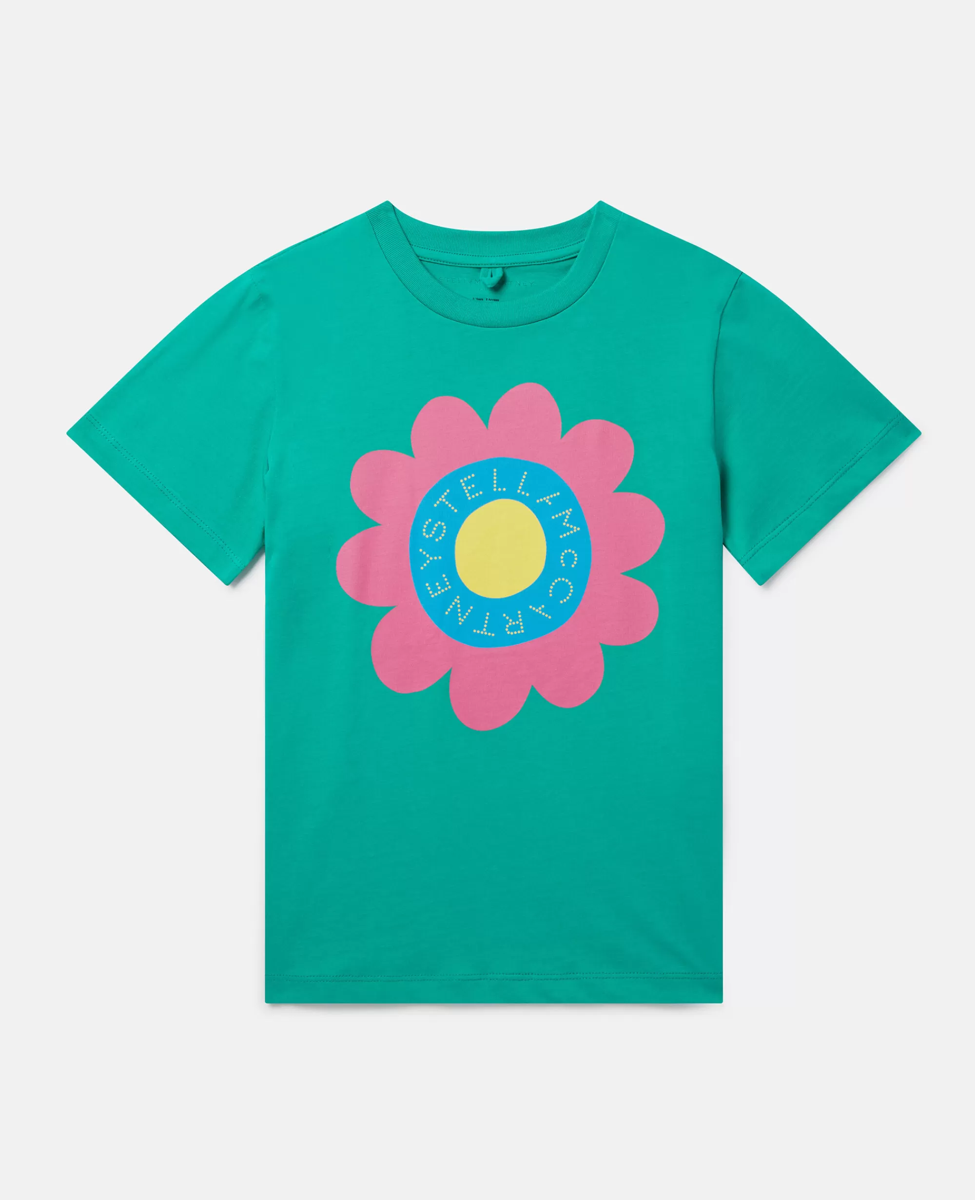 Bambini Stella McCartney T-Shirt>Maglietta Grafica Floreale Con Logo Stella