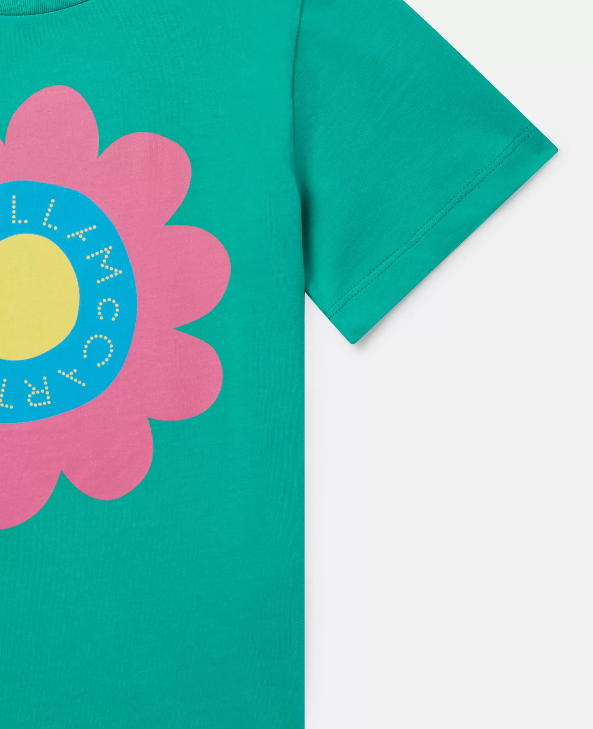 Bambini Stella McCartney T-Shirt>Maglietta Grafica Floreale Con Logo Stella