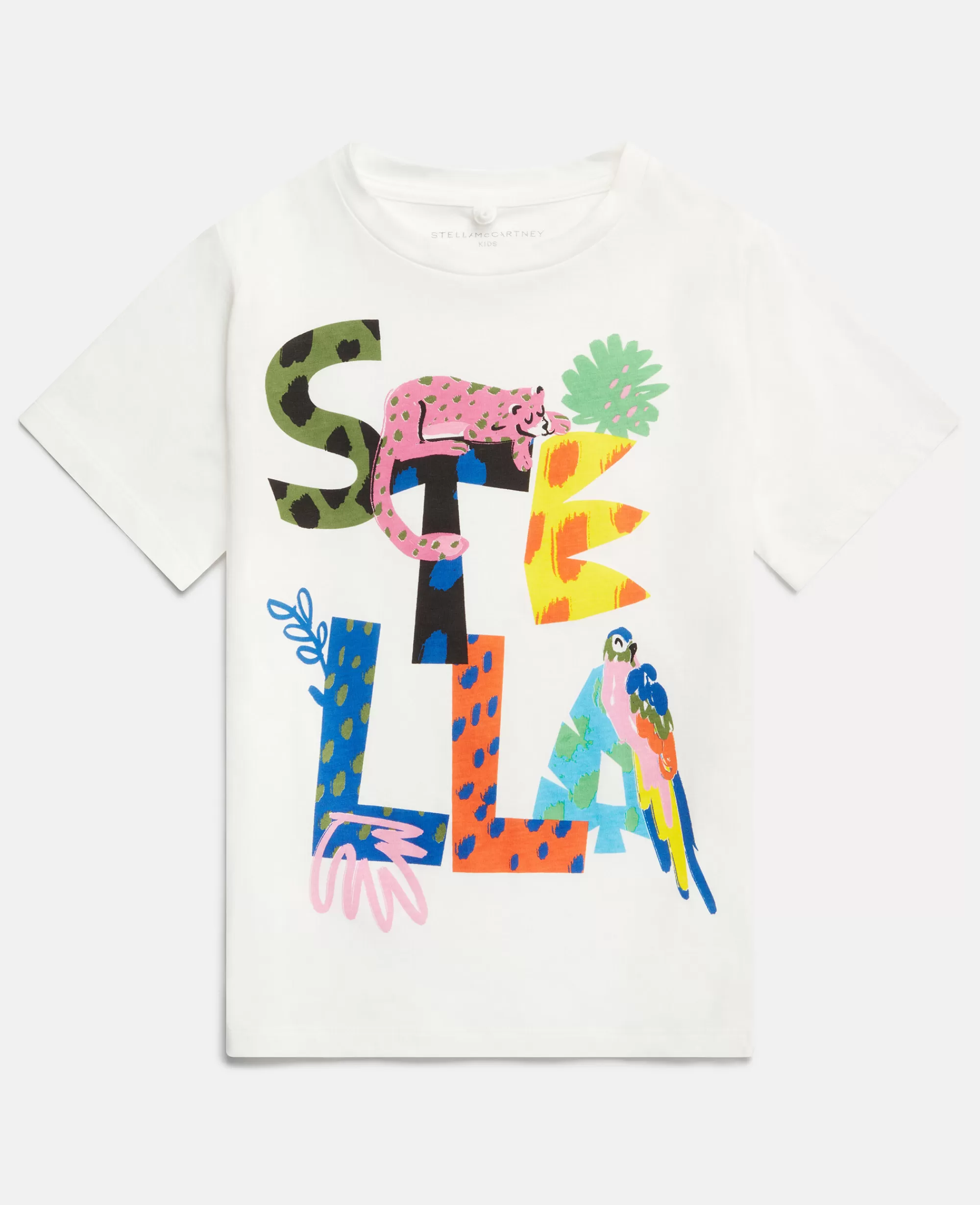 Bambini Stella McCartney T-Shirt>Maglietta Logo Stella Giungla Stampato